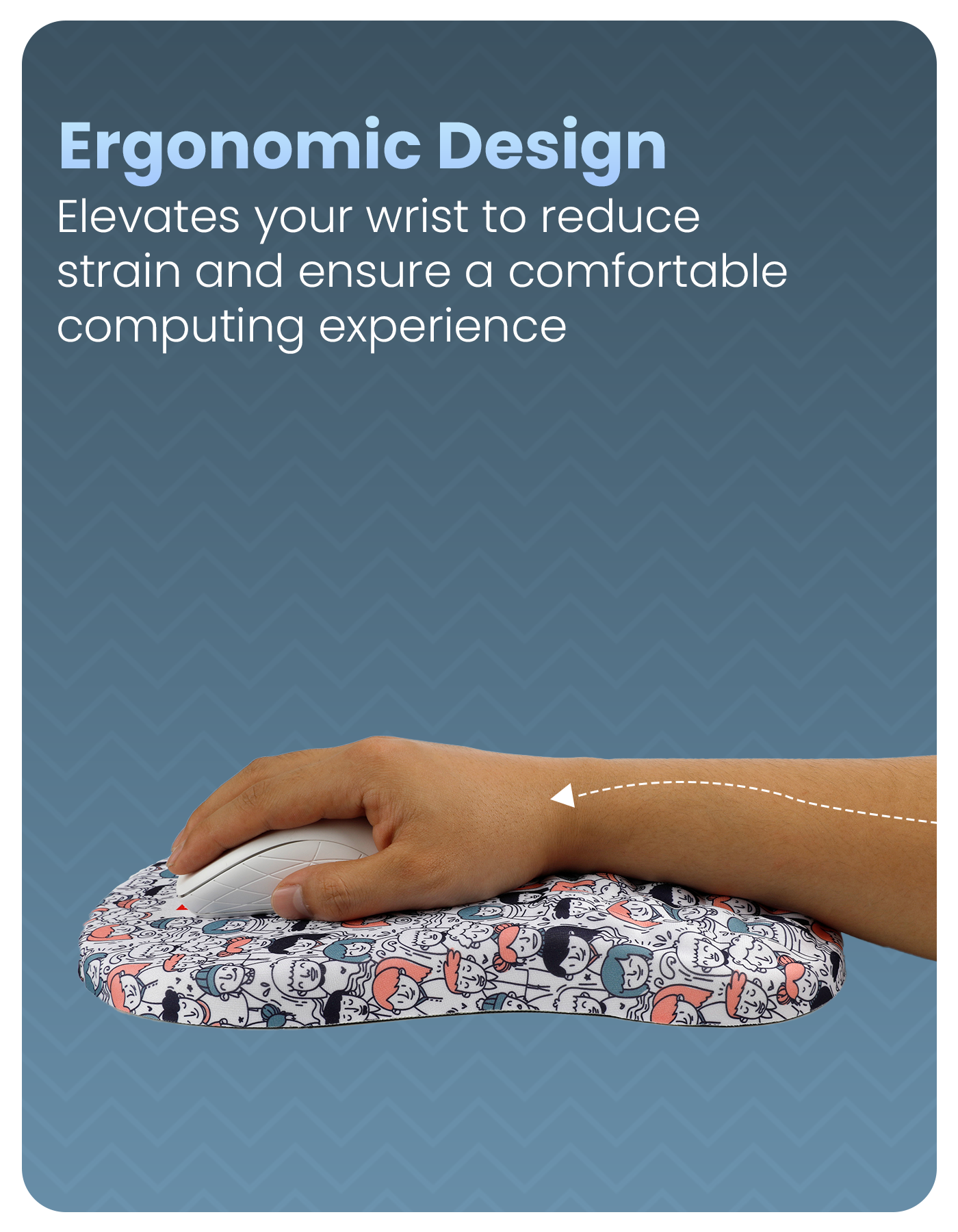Comfipad Ergonomic Mouse Pad & Wrist Rest.