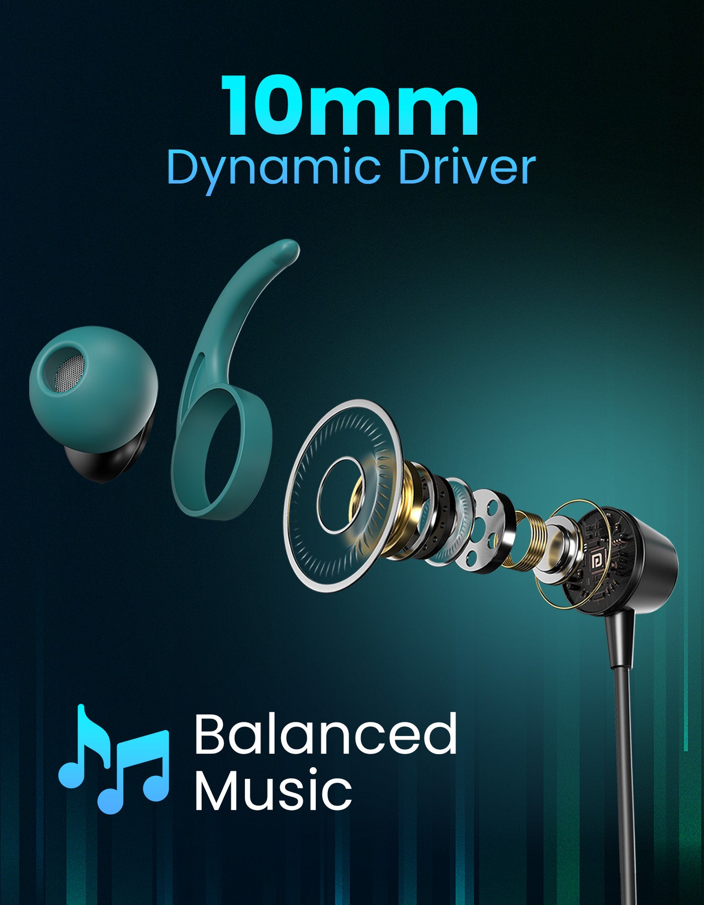 portronics neckband| Neckband bluetooth headphones harmonics x2 with 10mm dynamic driver