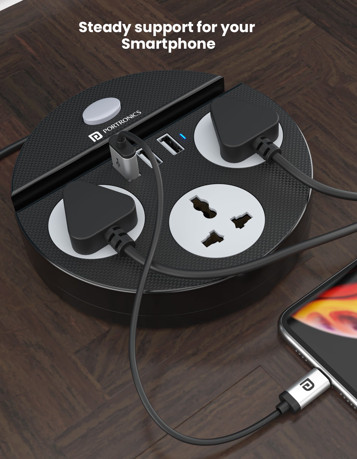 Power Plate 5 Extension Board with 3 USB Ports & 3 Power Sockets 1500w