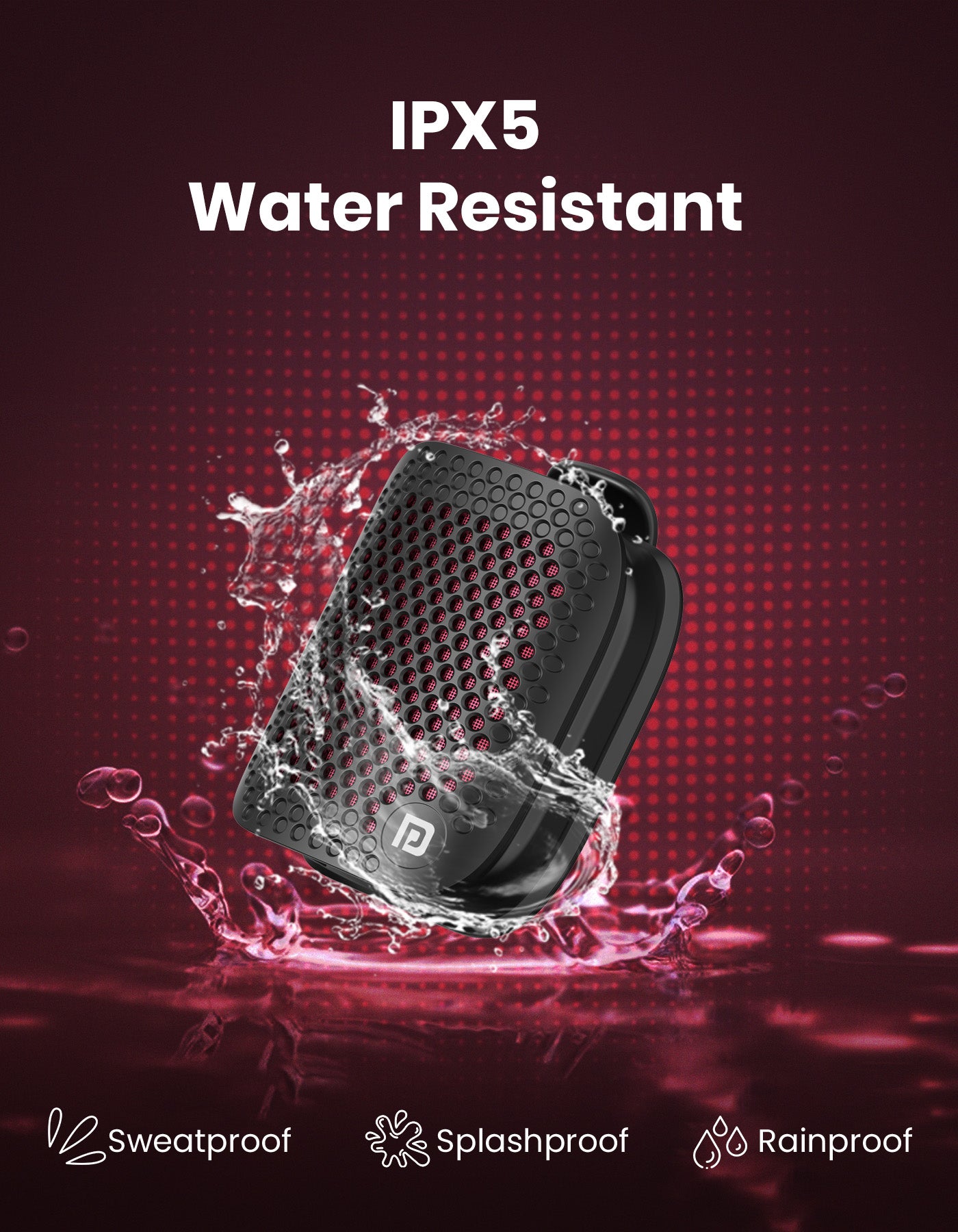 PortronicsTalk Five 2w wearable bluetooth speaker is portable and lightweight| mini speaker at best price