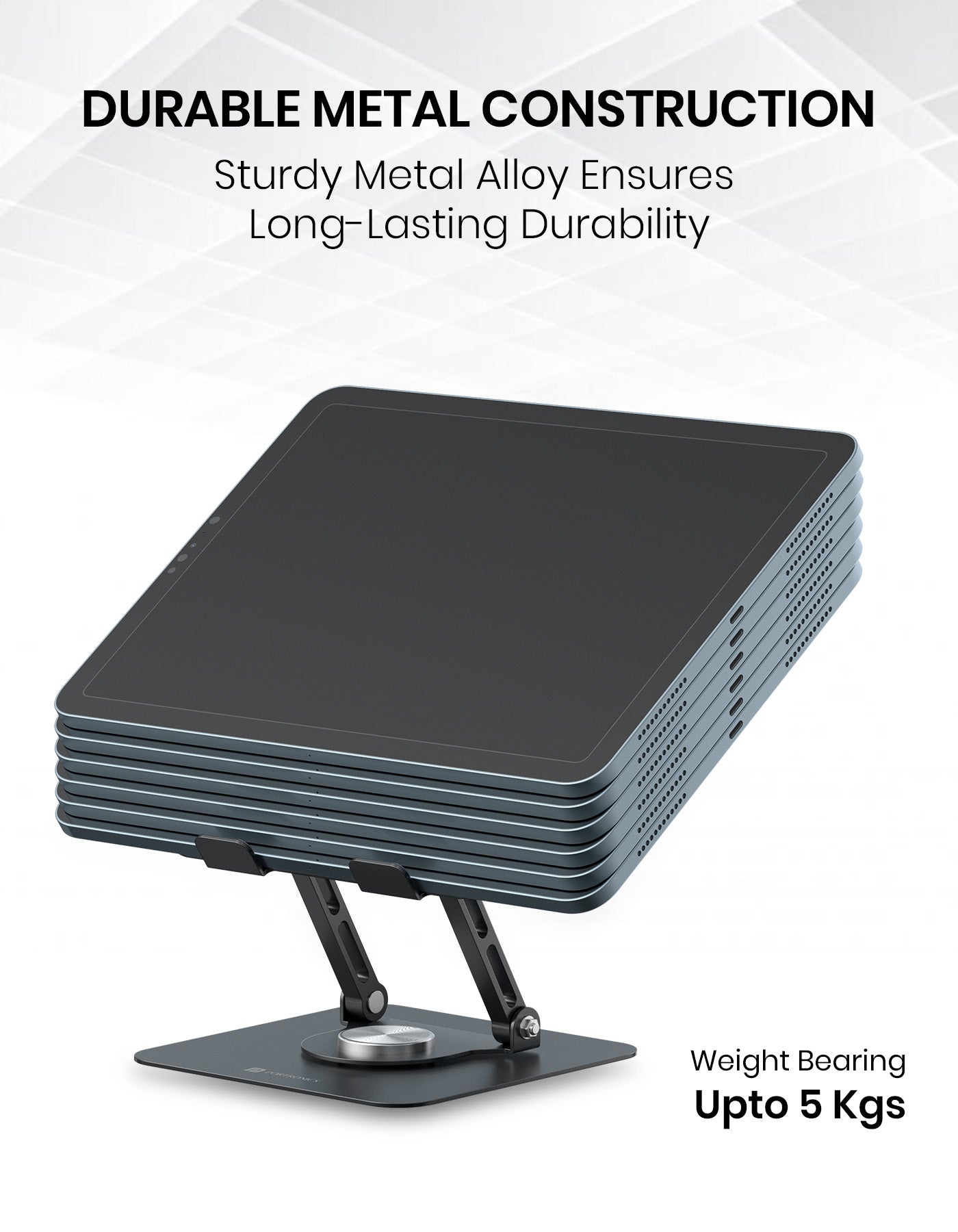 Portronics My Buddy A1 adjustable/portable Laptop Stand for bed, easy to assemble