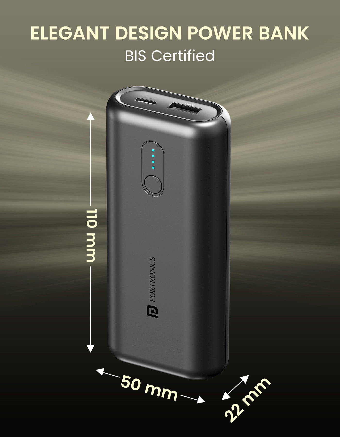 PortronicsPowerPod 10K 10000mah Power bank for fast charging