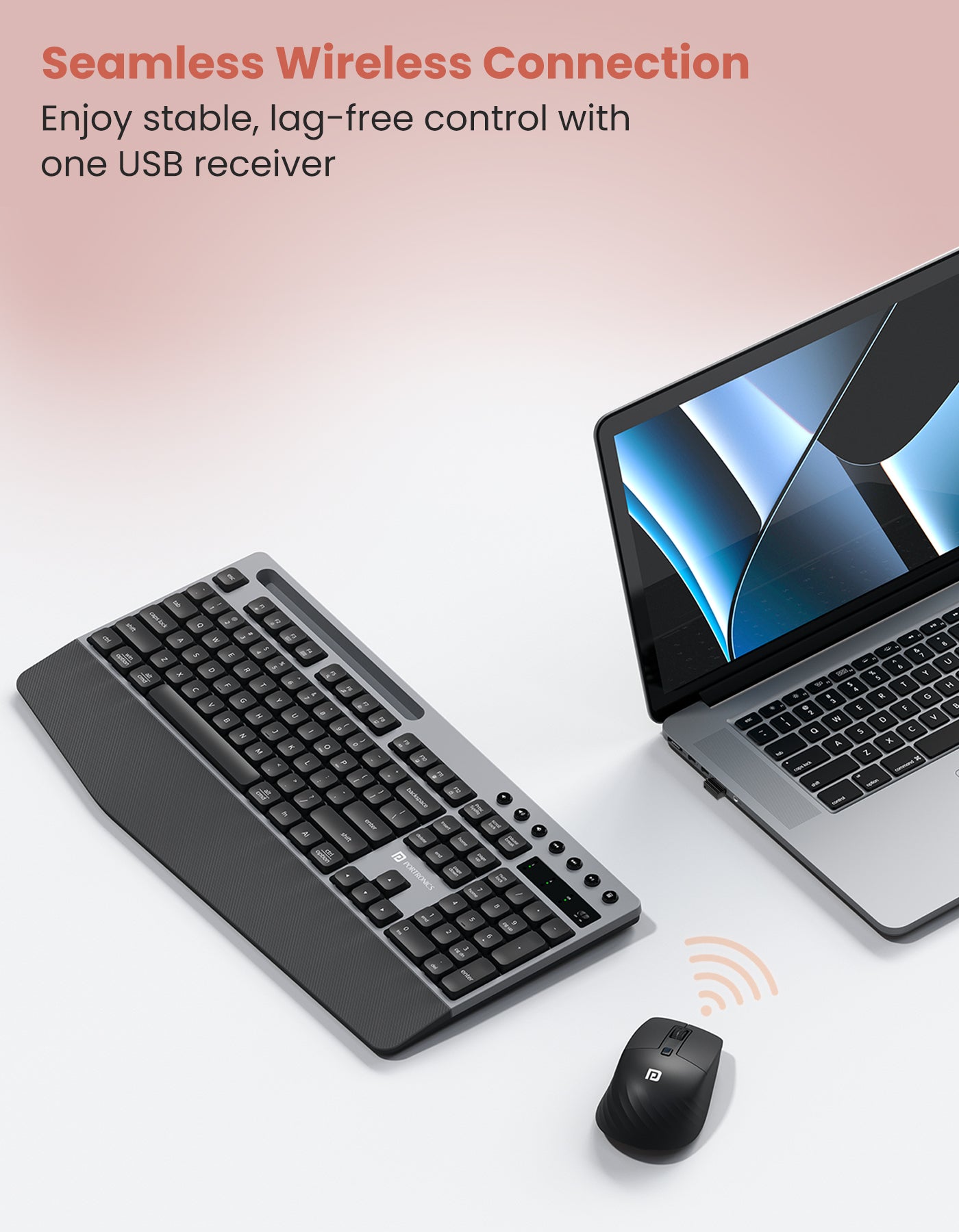 Portronics Key10  Wireless Keyboard and  Mouse easy to carry| best wireless keyboard under 1000 in India| wireless keyboard has shortcut multimedia keys