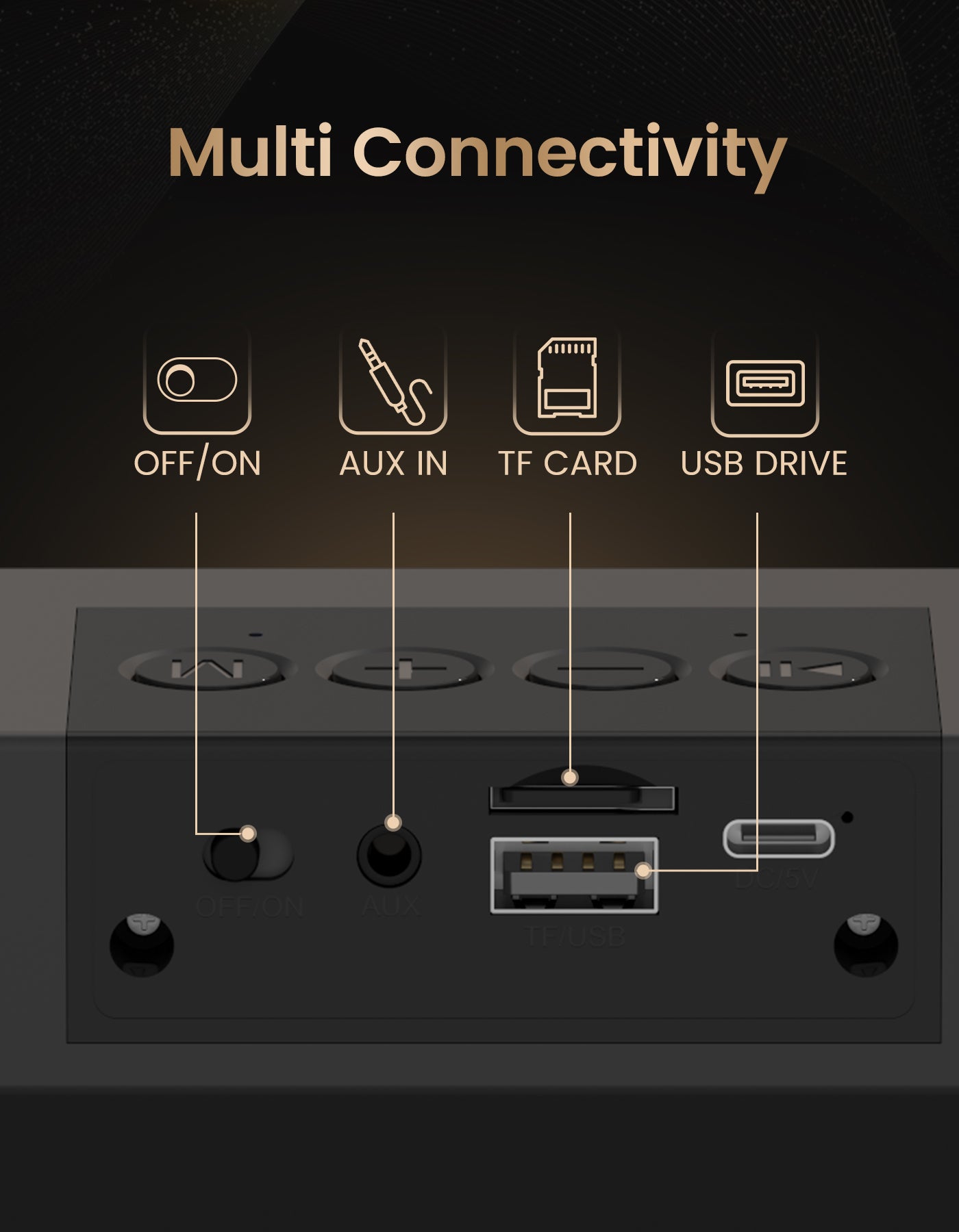 Portronics DECIBEL 23 Bluetooth soundbar with multiple connectivity portable speaker