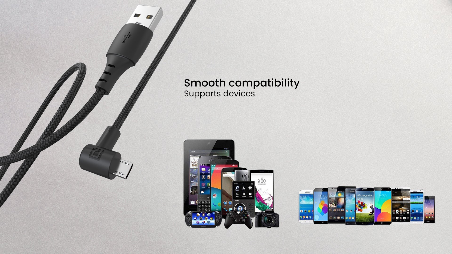 Portronics Konnect HD Micro USB to micro cable with 3.0 A output