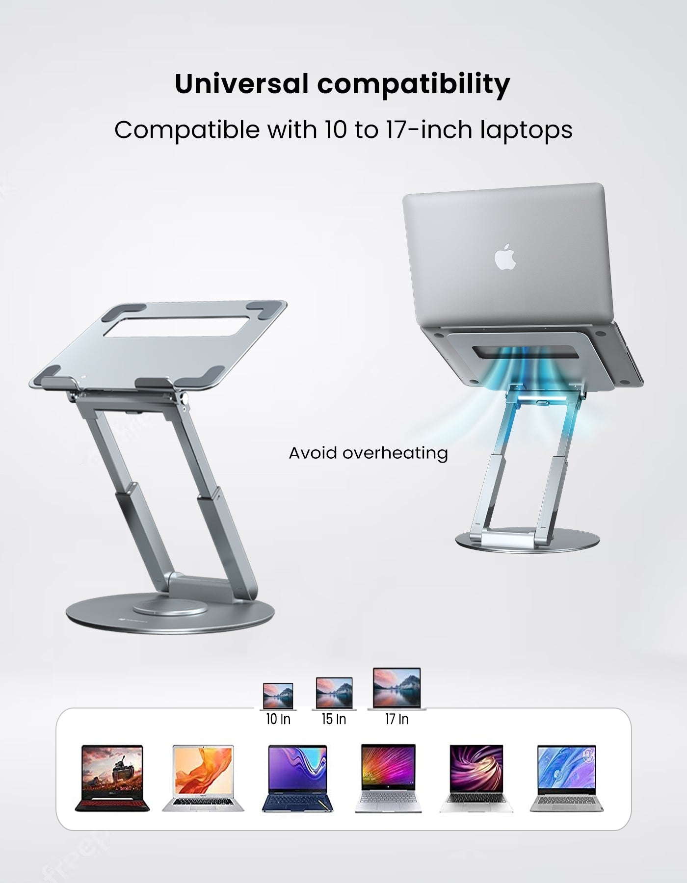 universal compatibility portable adjustable laptop stand 
