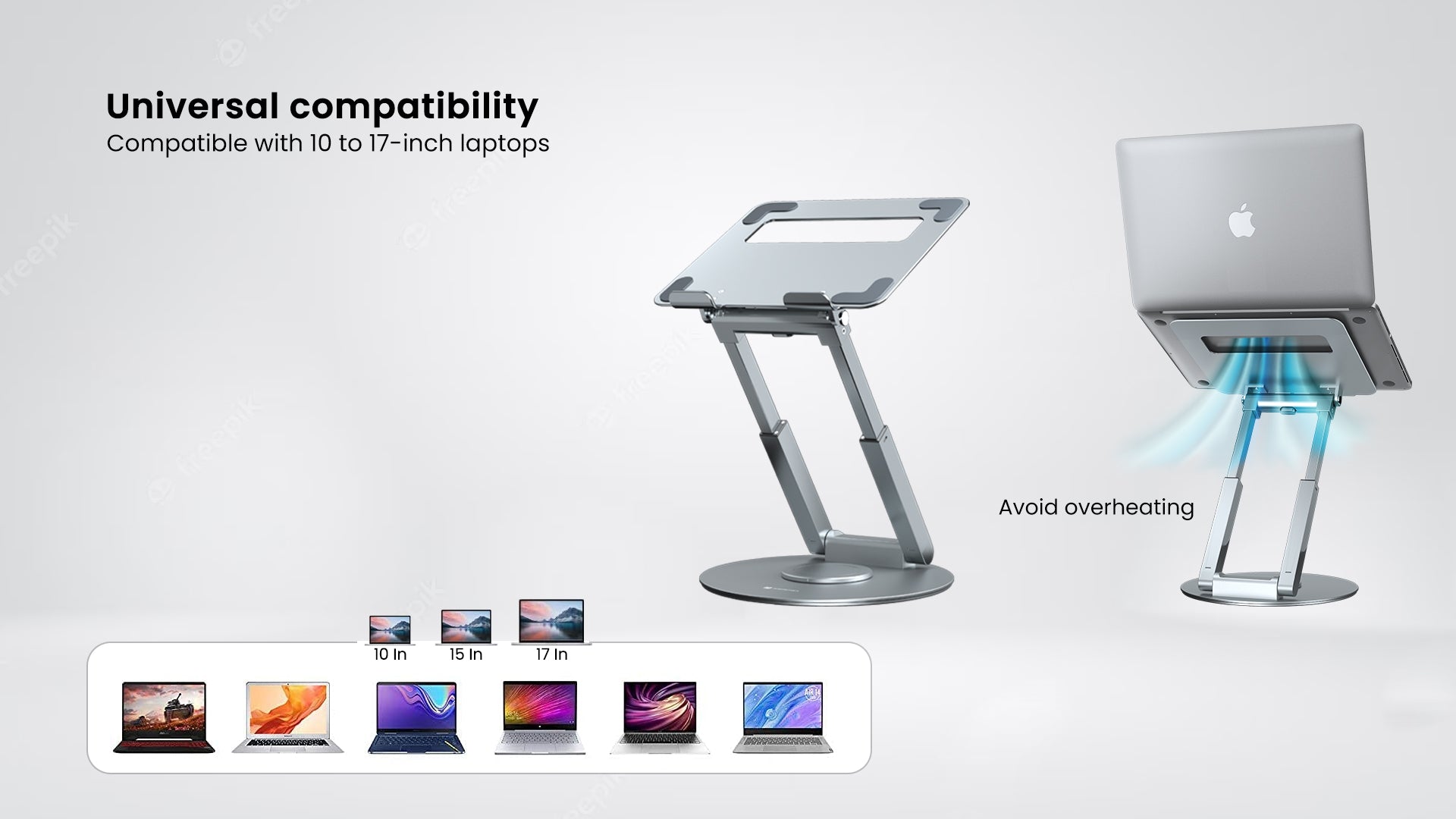 Portronics universal compatibility flexible laptop stand