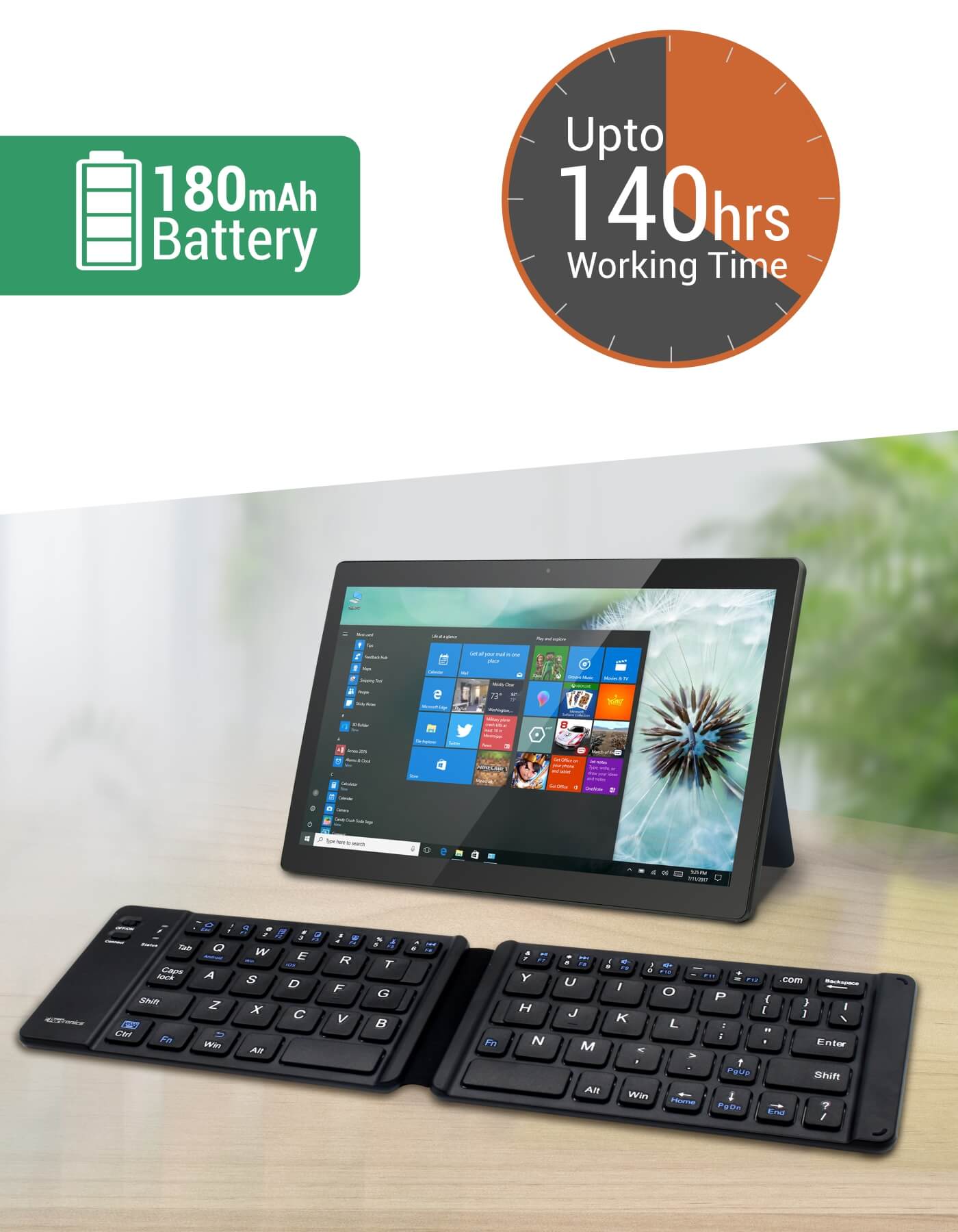 Portronics Chicklet Pocket Friendly Wireless Keyboard