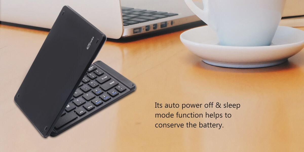 Portronics Chicklet Pocket Friendly Wireless Keyboard| foldable laptop keyboard 