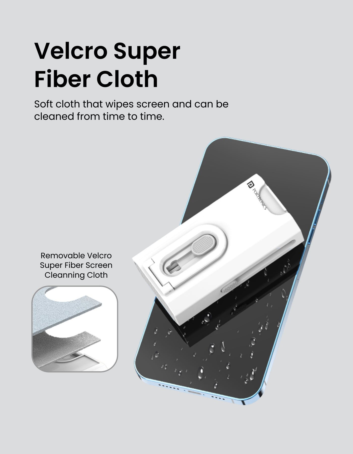 fiber cloth cleaner from portronics 