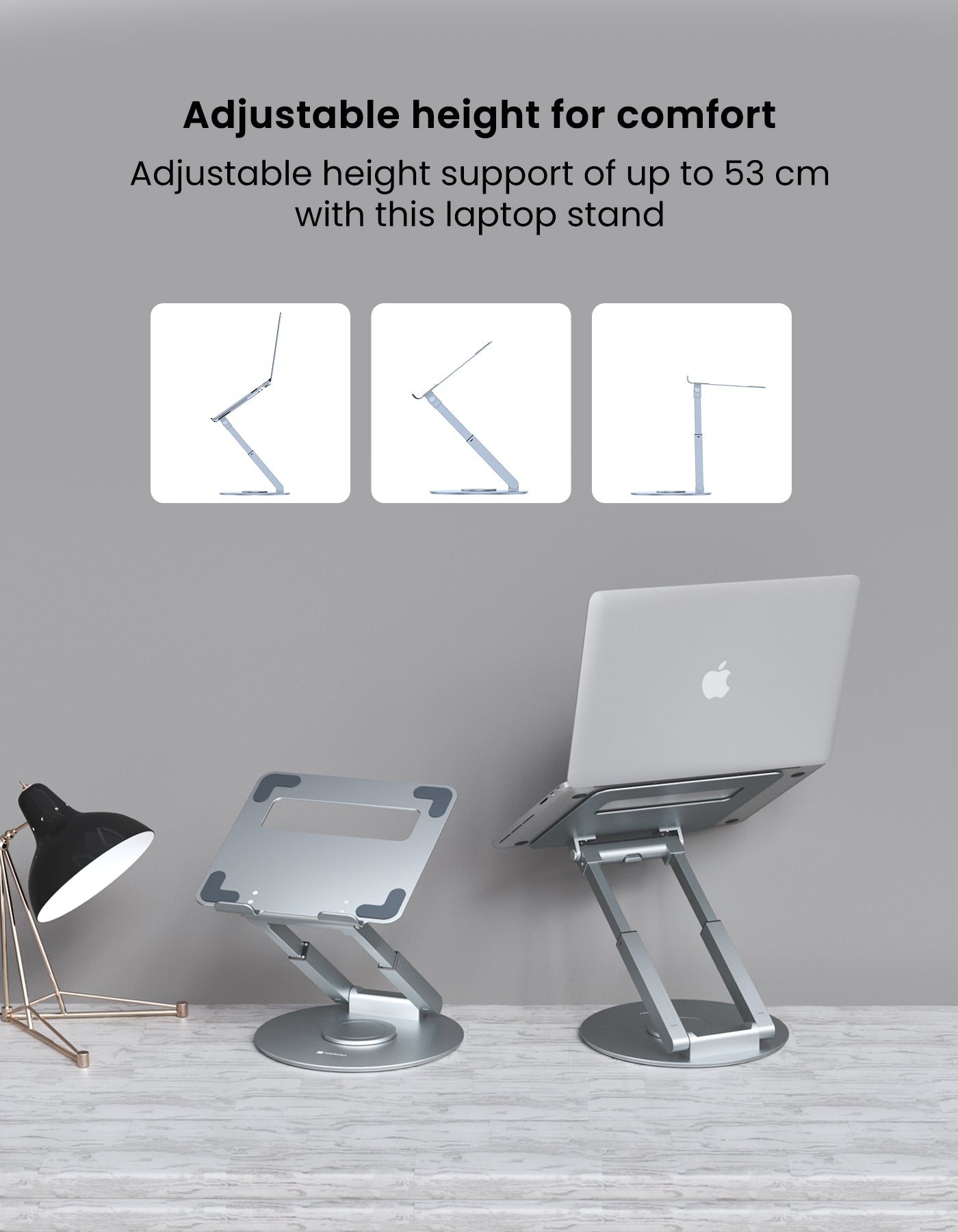height adjustable laptop stand from portronics 