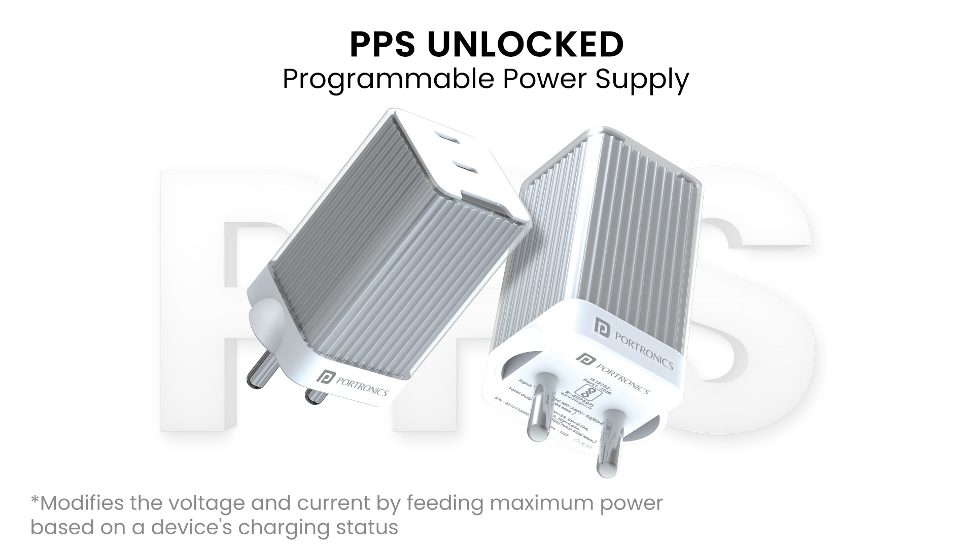 Adapto 4 - 20W Type-C PD Charger/Adapter with Fast Charging compact size