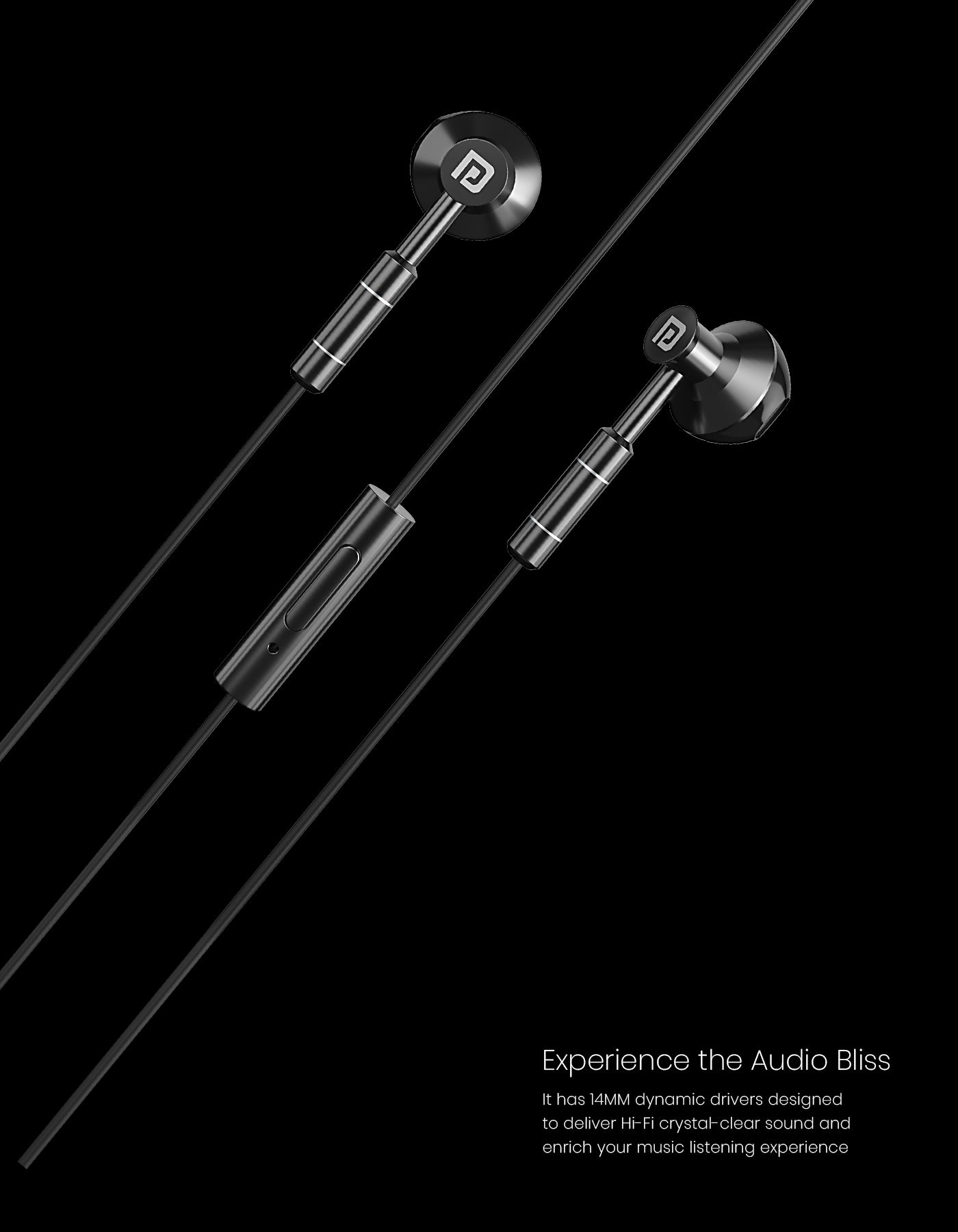 Ear 1 Stylish Wired Earphones with mic