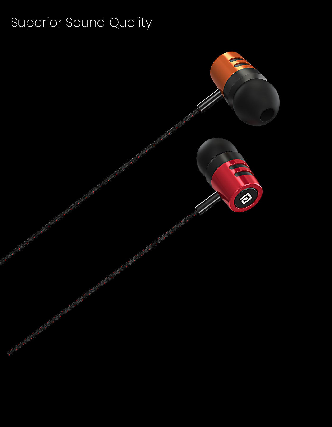 Portronics Ear 2: In-Ear Stylish Wired Earphone with good sound quality