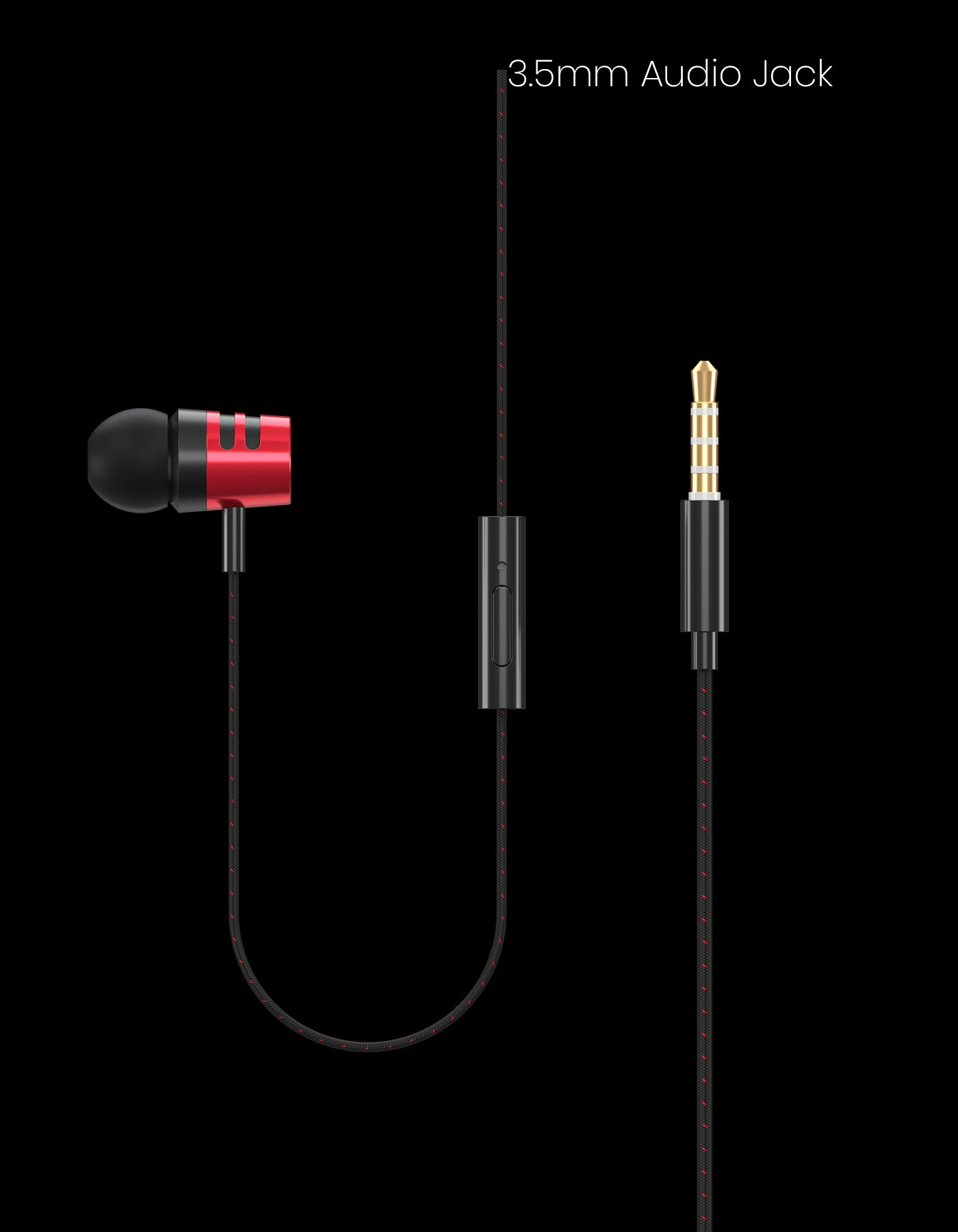 Portronics Ear 2: In-Ear Stylish Wired Earphone