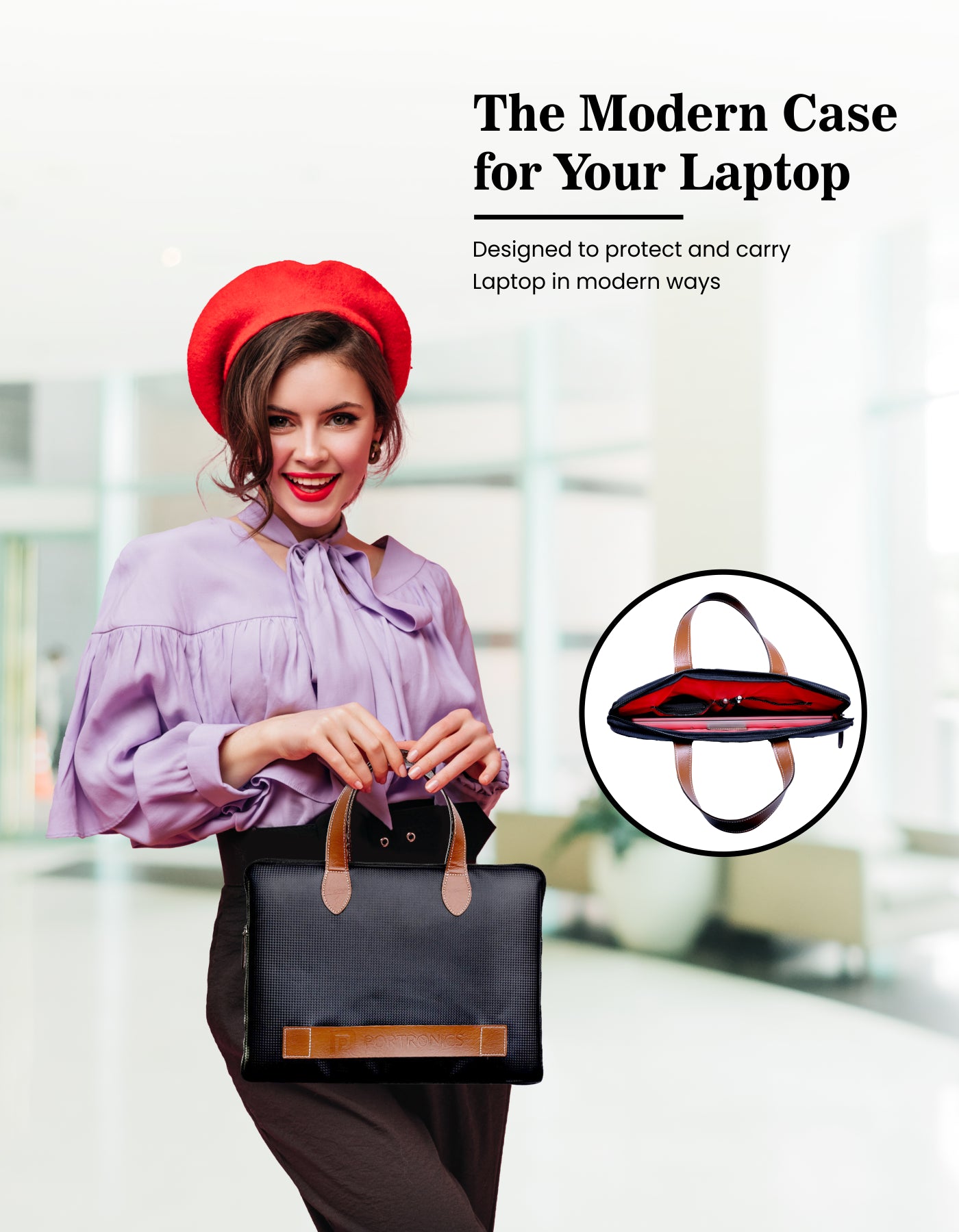 Portronics Encase 101 Laptop Bag & sleeve the modern laptop case
