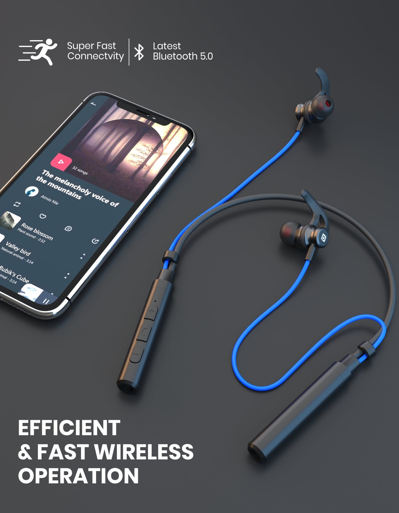 Portronics Harmonics 222 Wireless Bluetooth Headphones/Neckbands