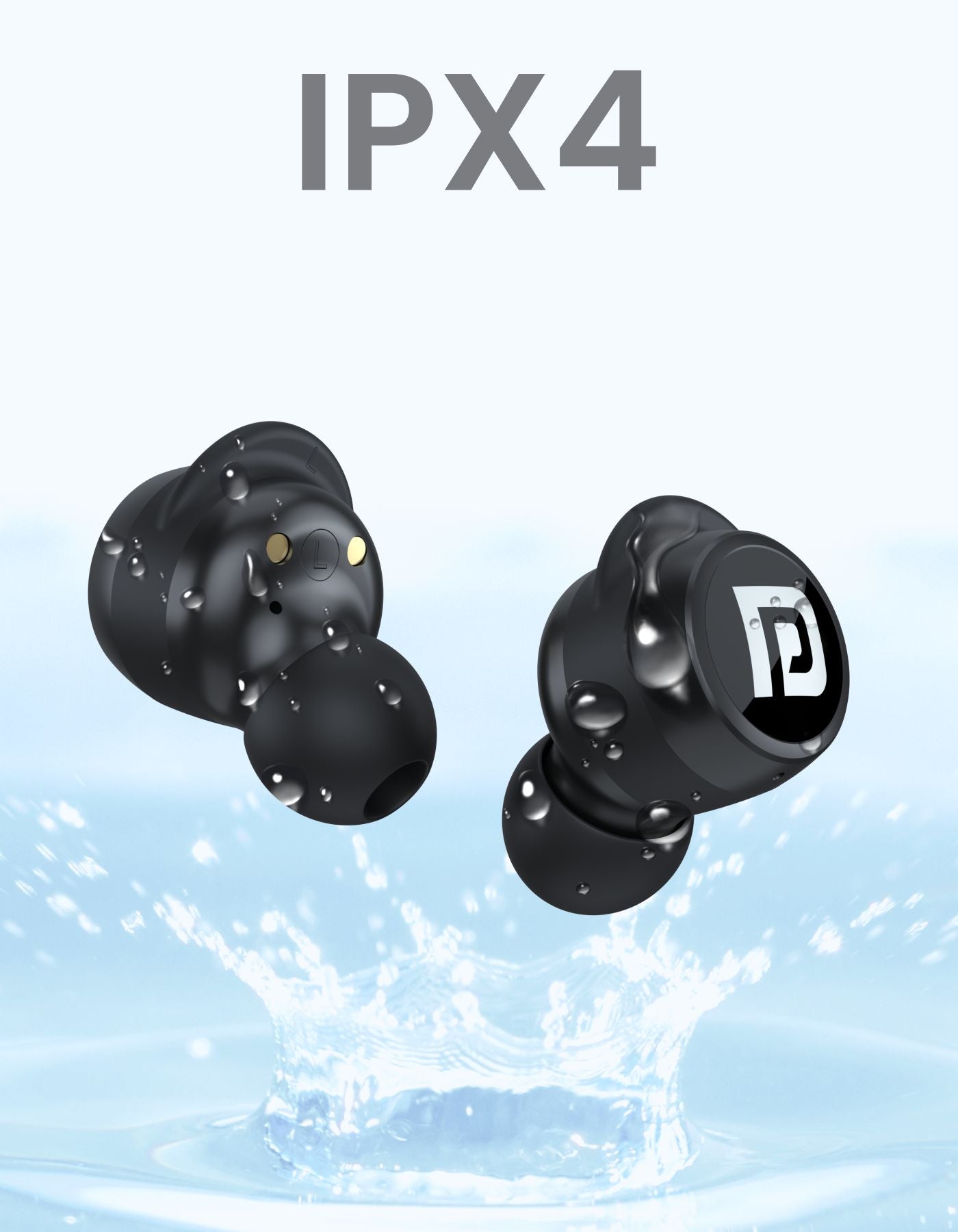 IPX4 water resistant wireless bluetooth earbuds price form portronics