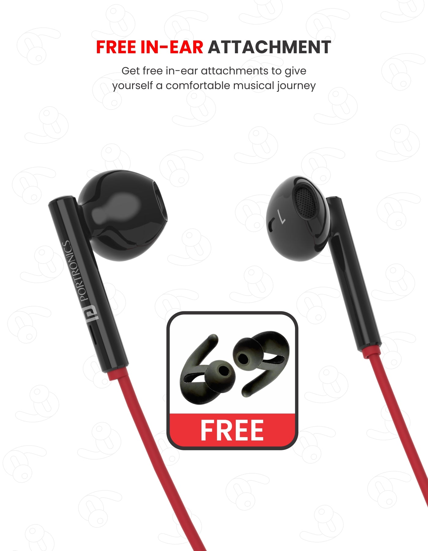Portronics Harmonics Z5 bluetooth neckband earphones base friendly