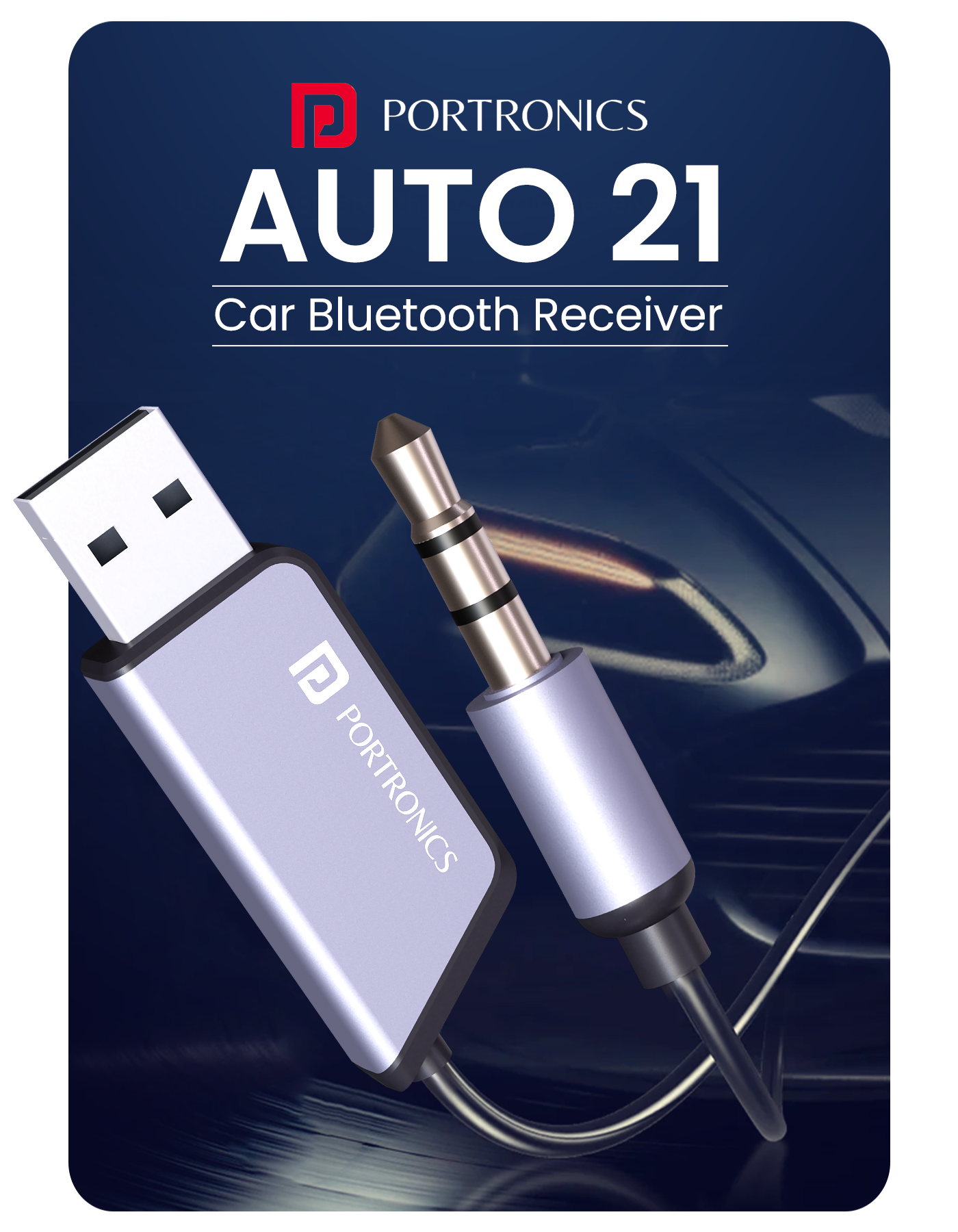 Portronics Auto 21smart car connector enjoy hands free calling wile driving