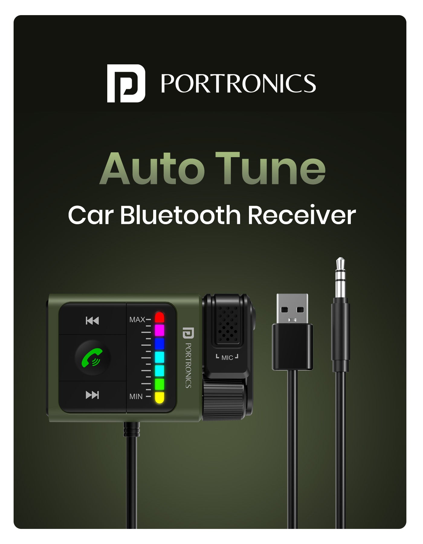 Portronics Auto 21smart car connector enjoy hands free calling wile driving