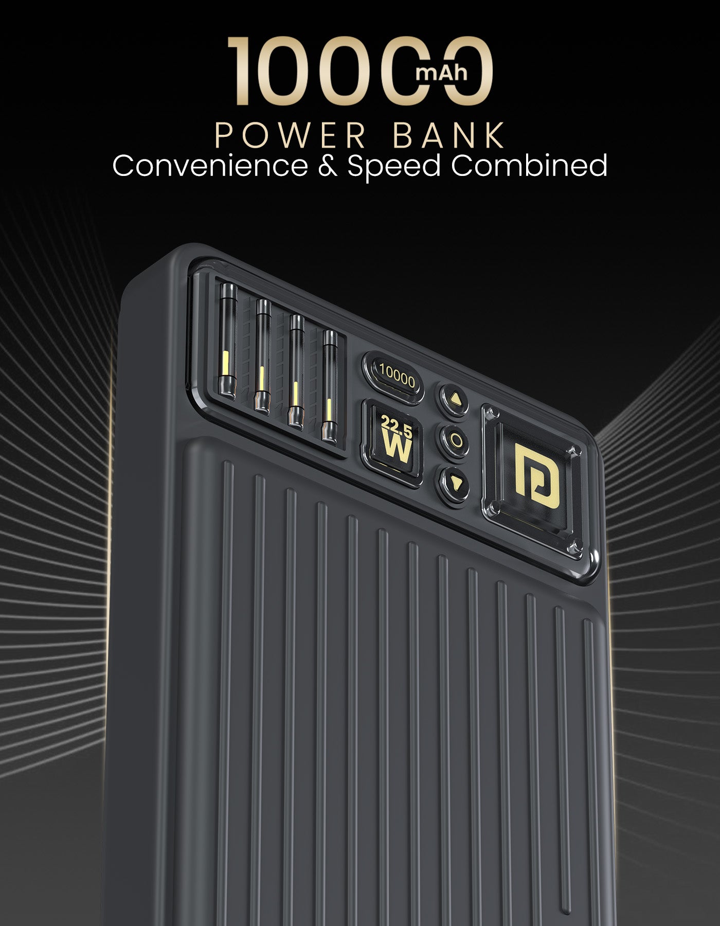 Portronics Luxcell bind 20K 20000mah 22.5w  fast charging  power bank with 22.5w wired charging| power bank for all devices