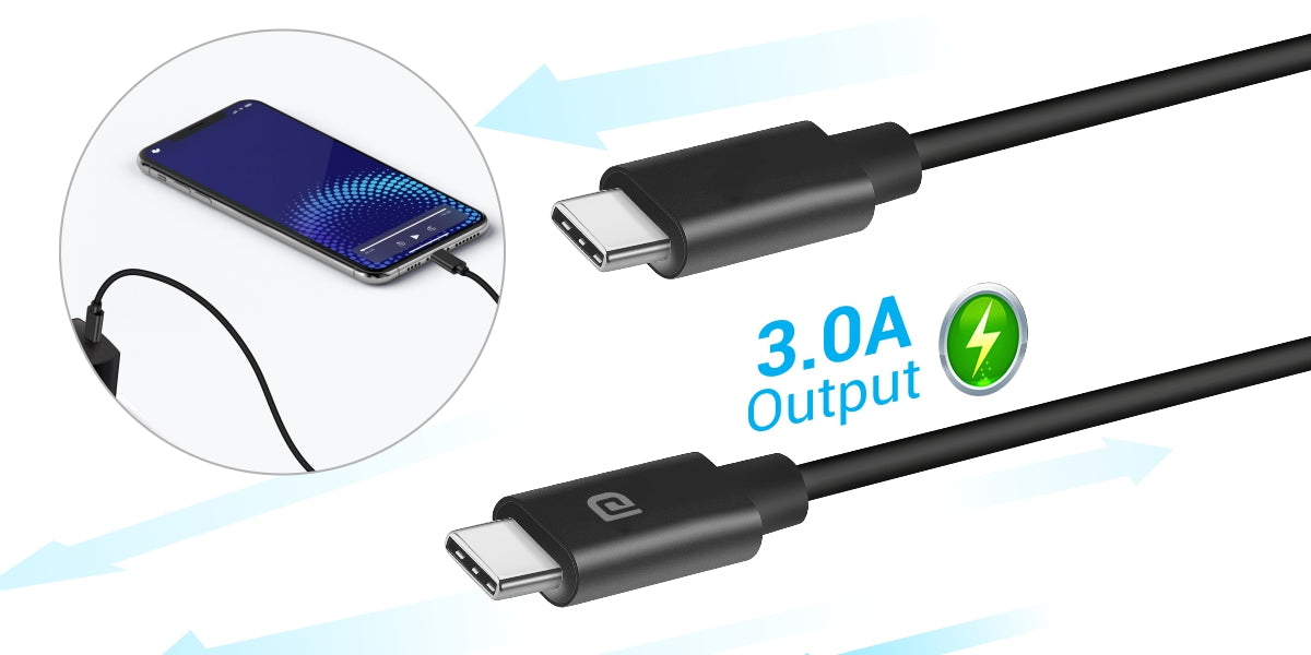 Portronics Konnect Core  C -Type C to type C Cable 3.0A output