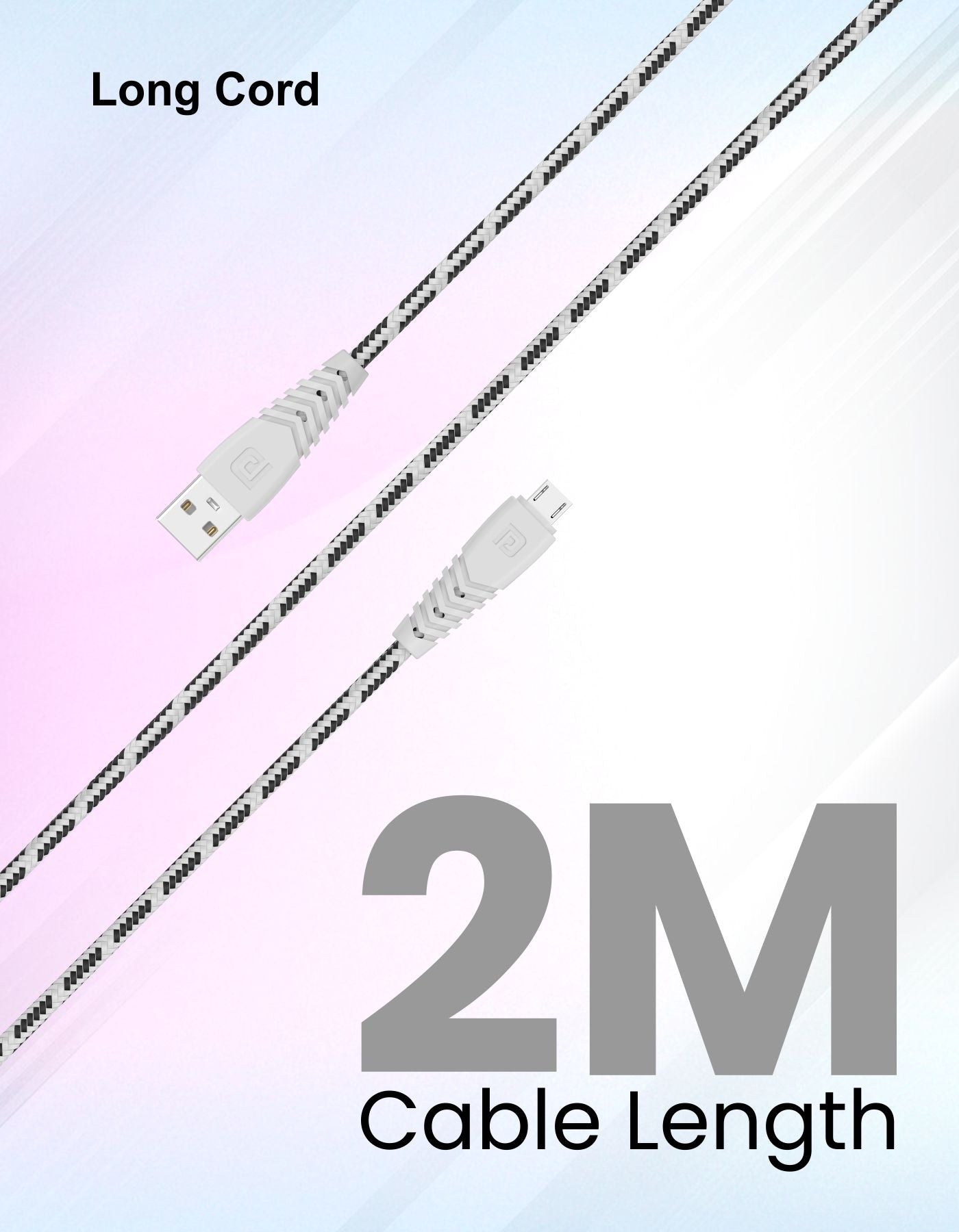 Portronics Konnect Spydr Micro USB Cable long cable 