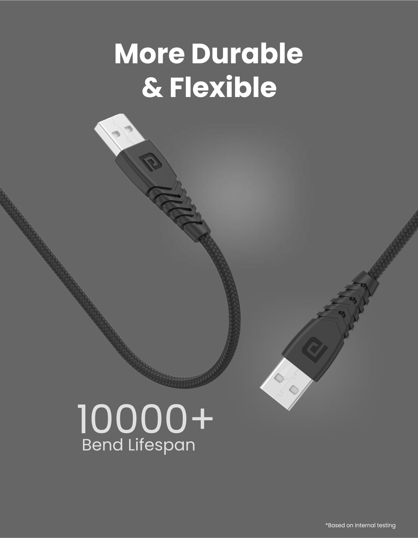 Portronics Konnect A Trio 3-in-1 micro USB, iOS, and Type C Cable high speed charging