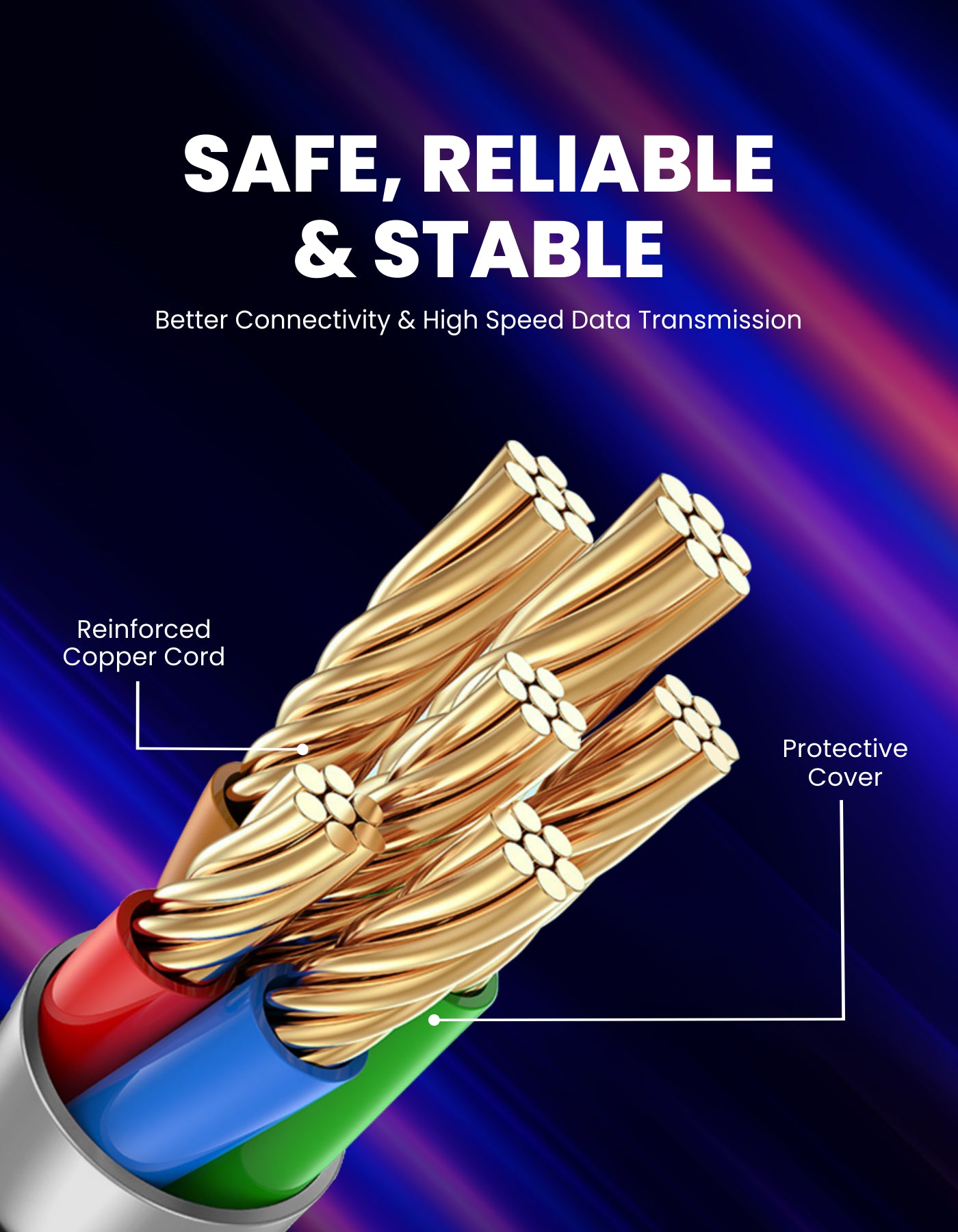 Portronics Konnect Way 8 Pin USB Charging Cable for Iphone