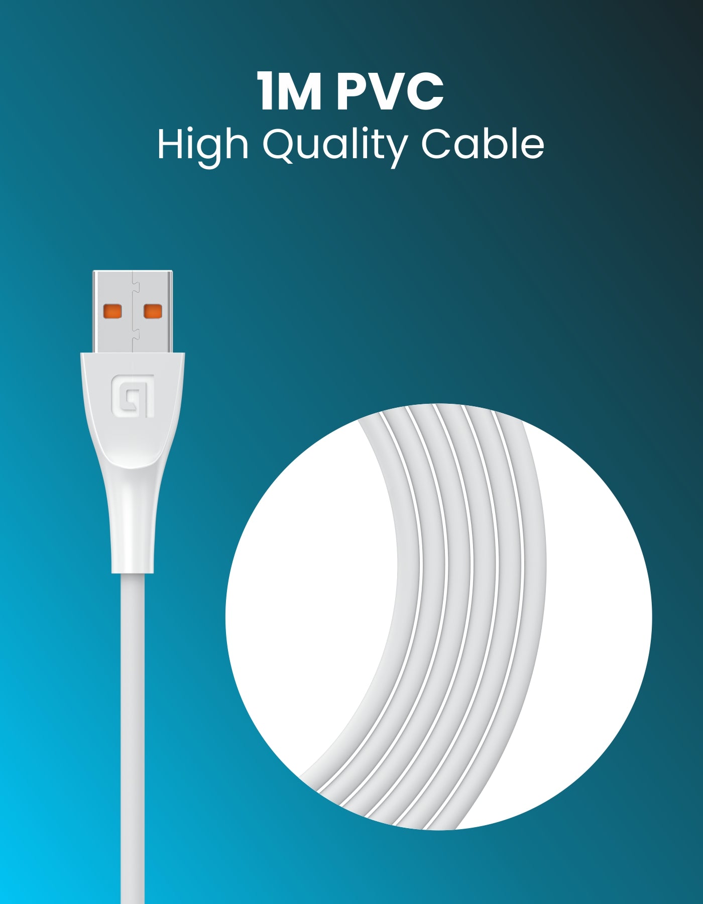 Portronics Konnect Spydr 2 with micro USB, and Type C cable