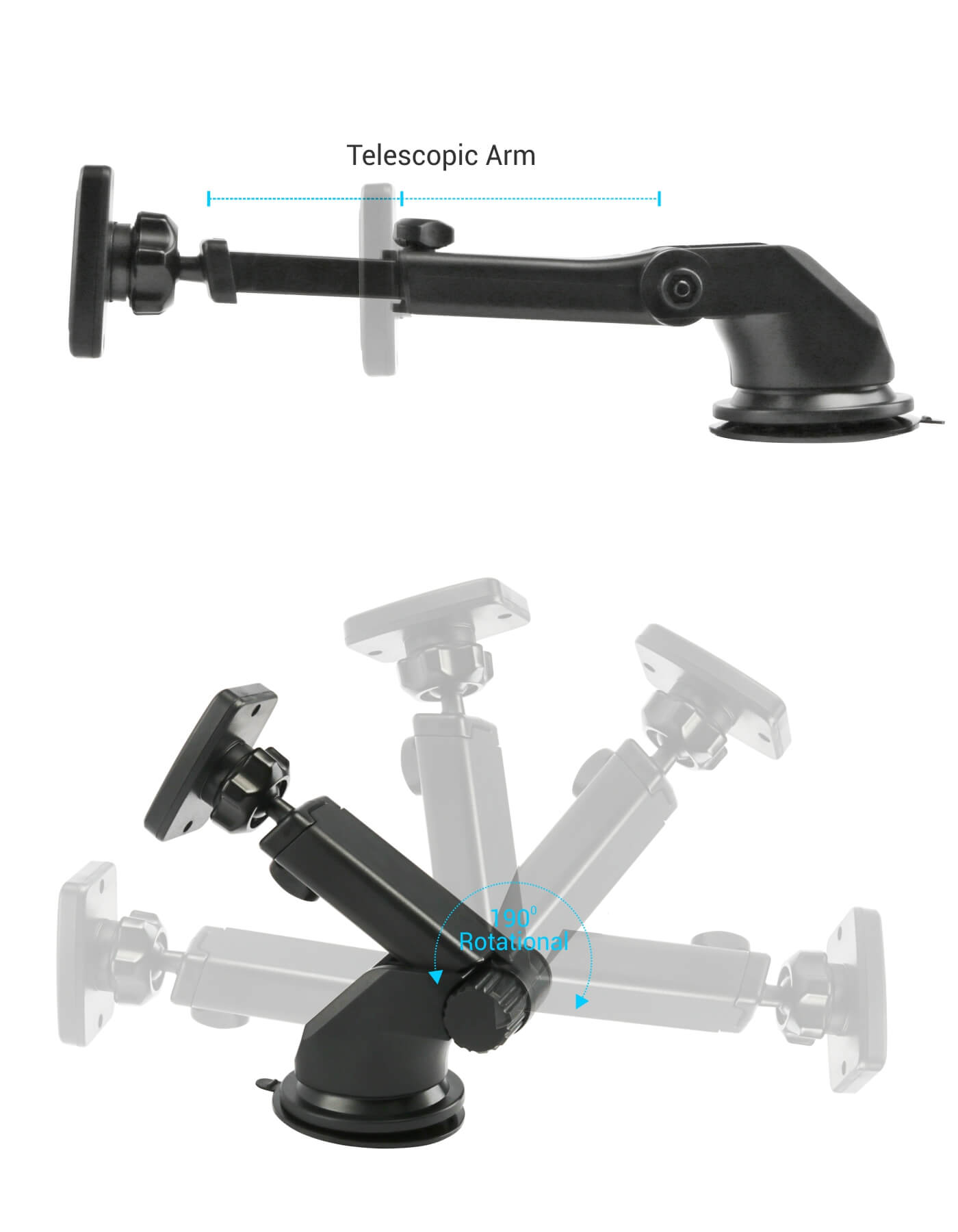 telescopic arm of portronics Mogun