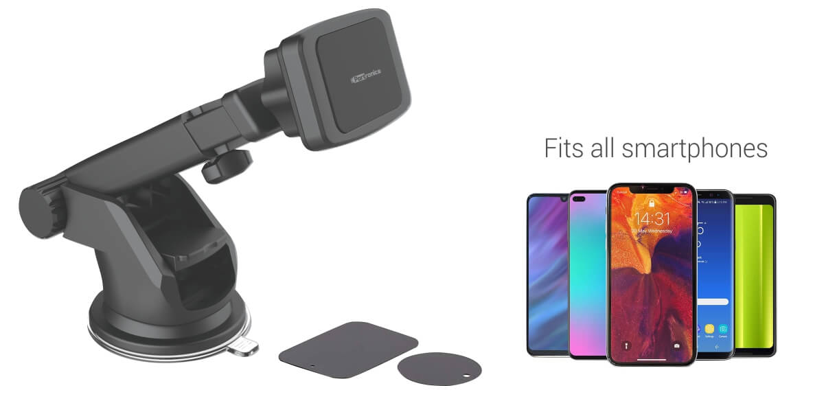 Universal Mobile Holder - Holds safely most smartphone and tablet like iPhone XS/ XS MAX/ X /8 /7 /6S /6 /Plus /5S, Xiaomi Redmi 6 Pro, Redmi 6A, MI A2, Mi Mix 2S, Poco F1, Mi8, Mi Note 2, OnePlus 5, 5T, 6, 6T, Samsung Note 9/ Galaxy S9/ S8 /S7 /S6 /Edge S6 /S5 /S4, iPad Air 2/Mini. portronics mogun