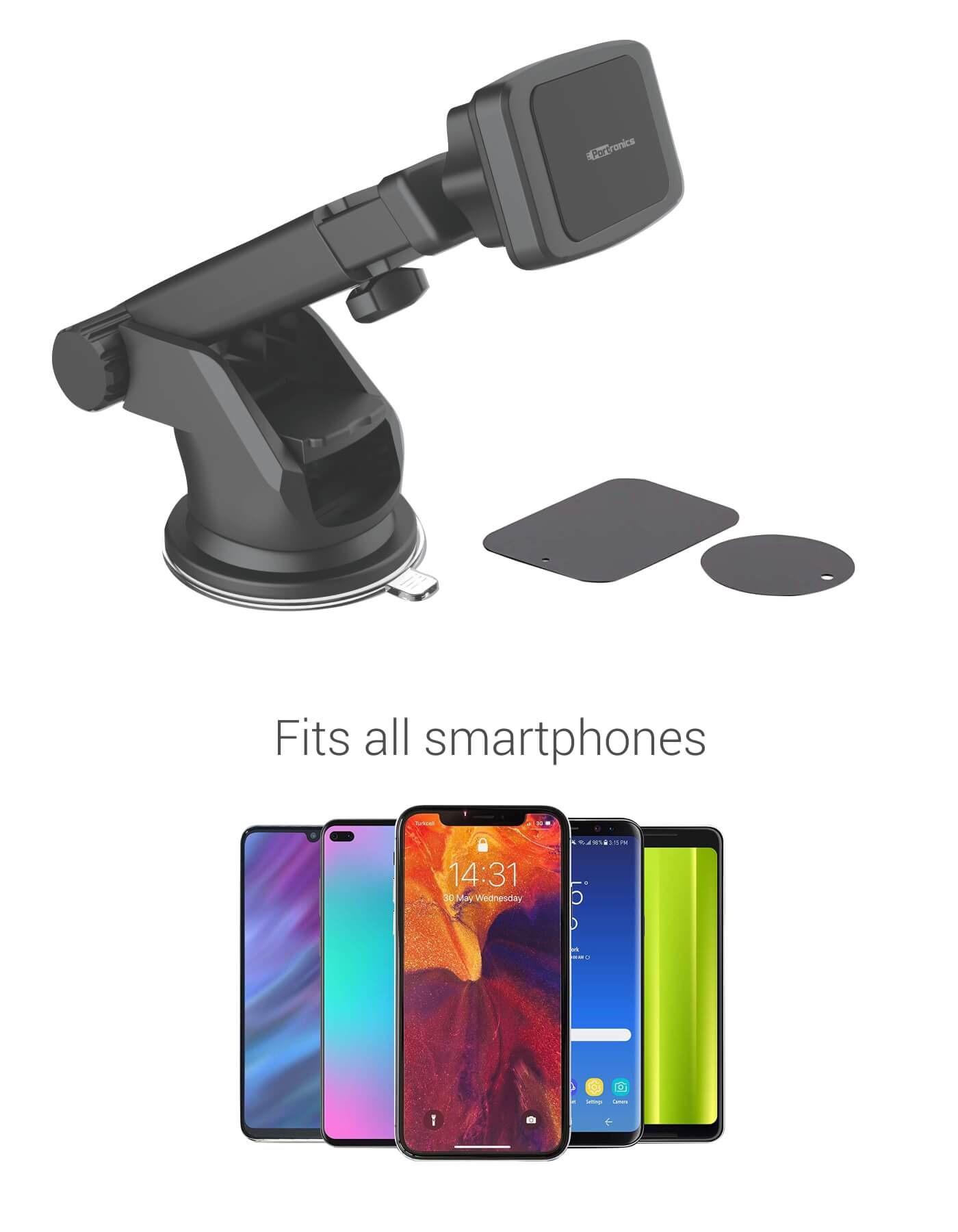 Free size mobile stand portronics mogun