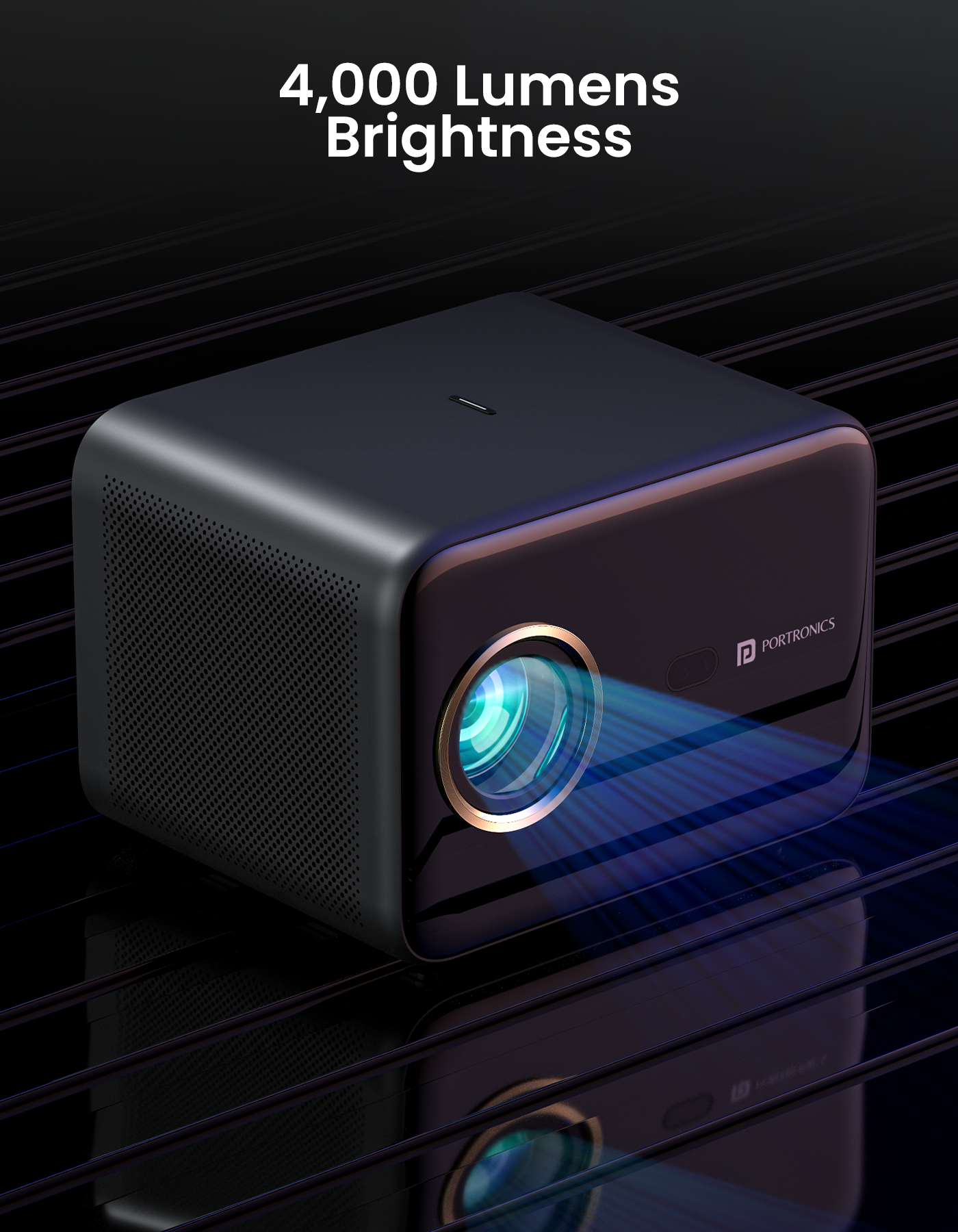 Portronics Beem 460 smart android projector for home| Portable projector for home with full of entertainment