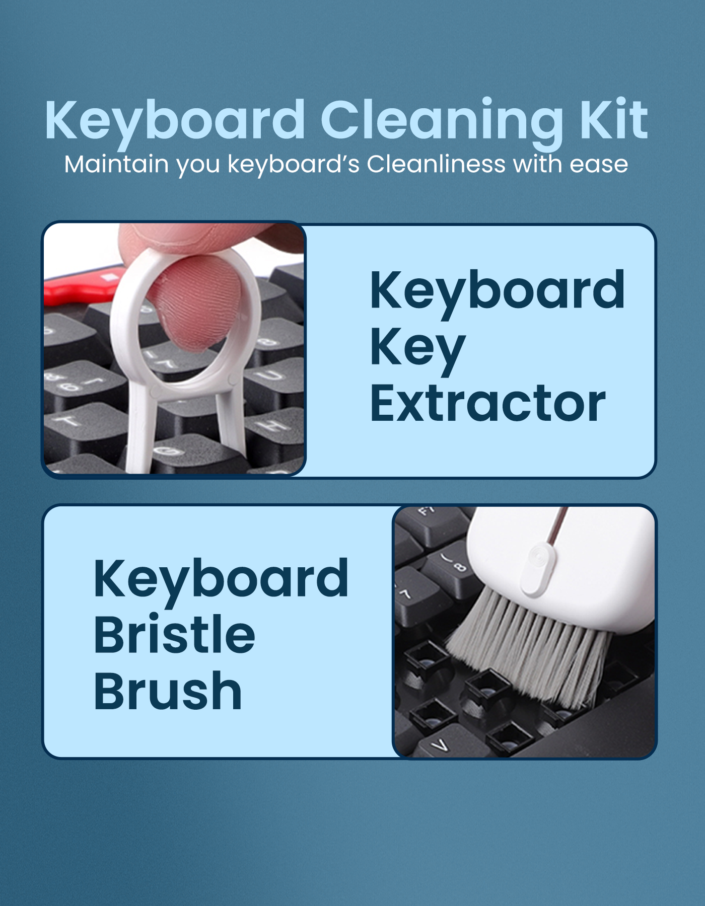 Gadget cleaner for keyboard