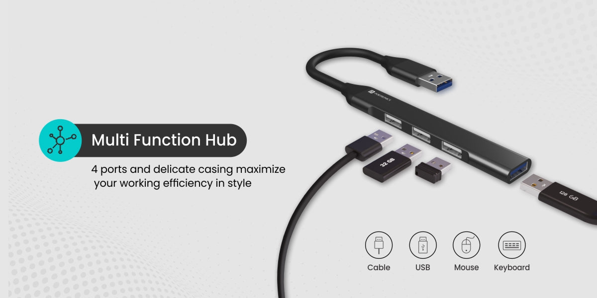 Portronics Mport 31 is multi Port USB hub functional