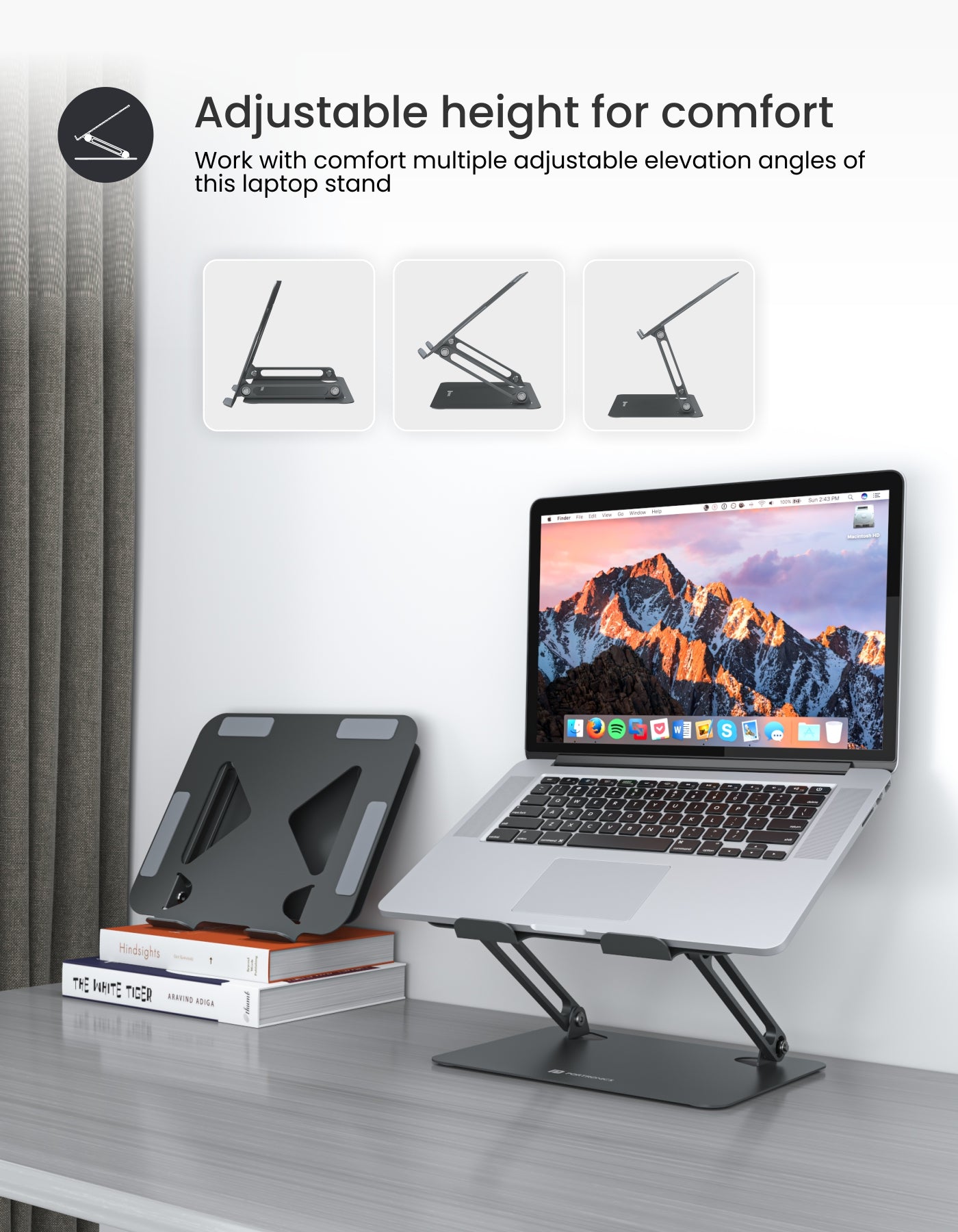 Buy Portronics My Buddy K8 Portable Laptop Stand