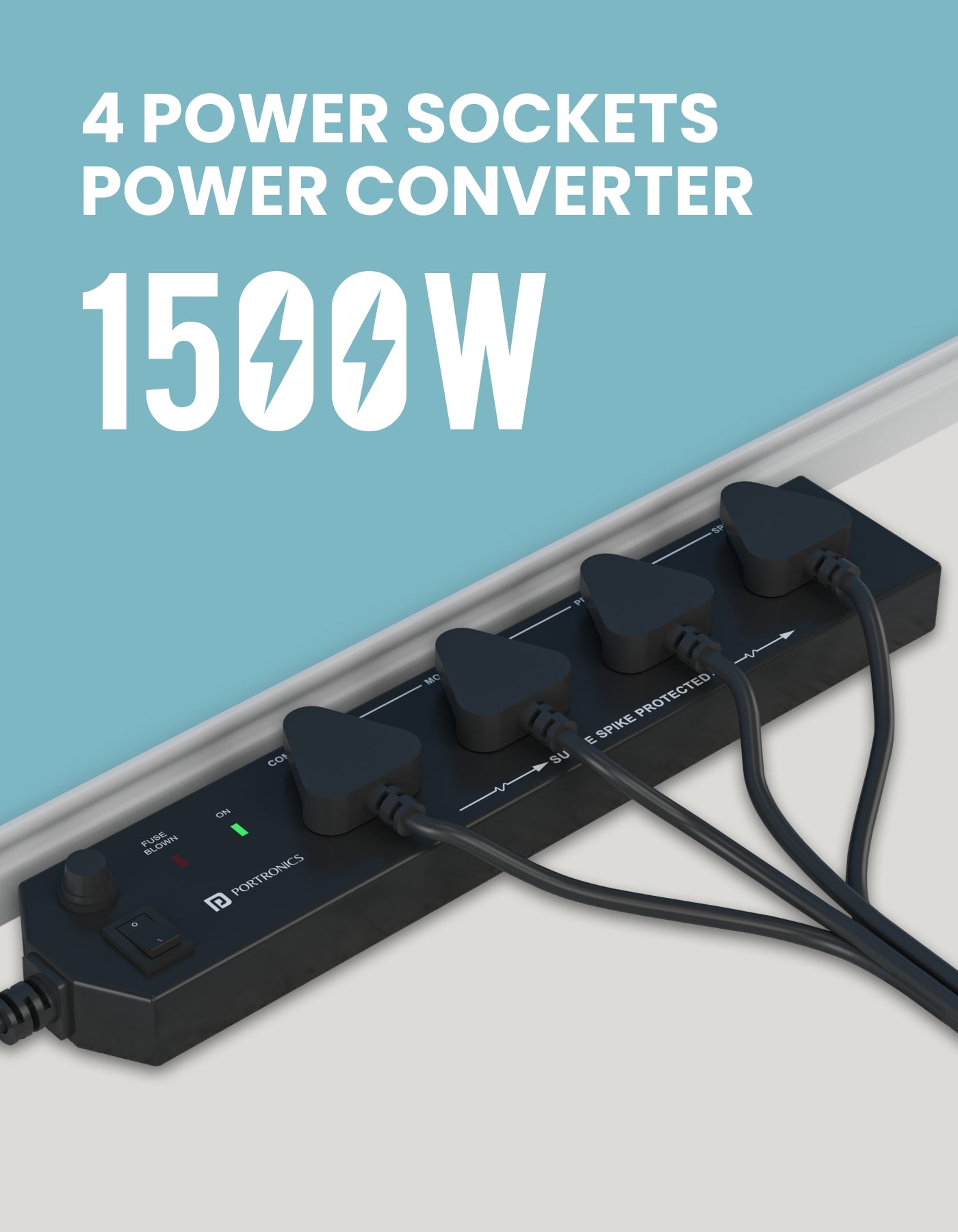 1500 W portronics power plate