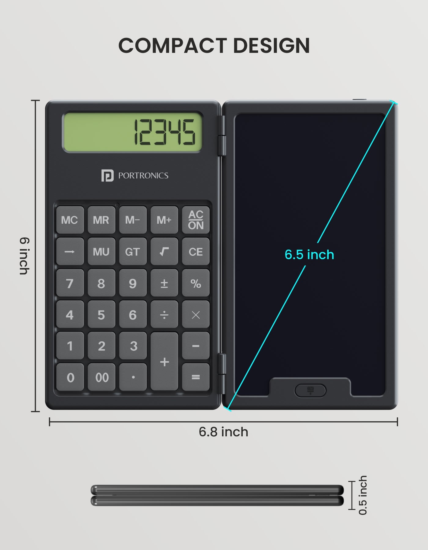 Portronics Ruffpad one LCD Writing Tablet with15 inch LCD display