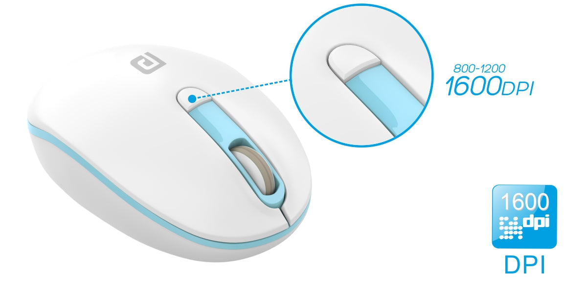 Portronics Toad 11 Slim Bluetooth Wireless Mouse with 1600DPI for laptop