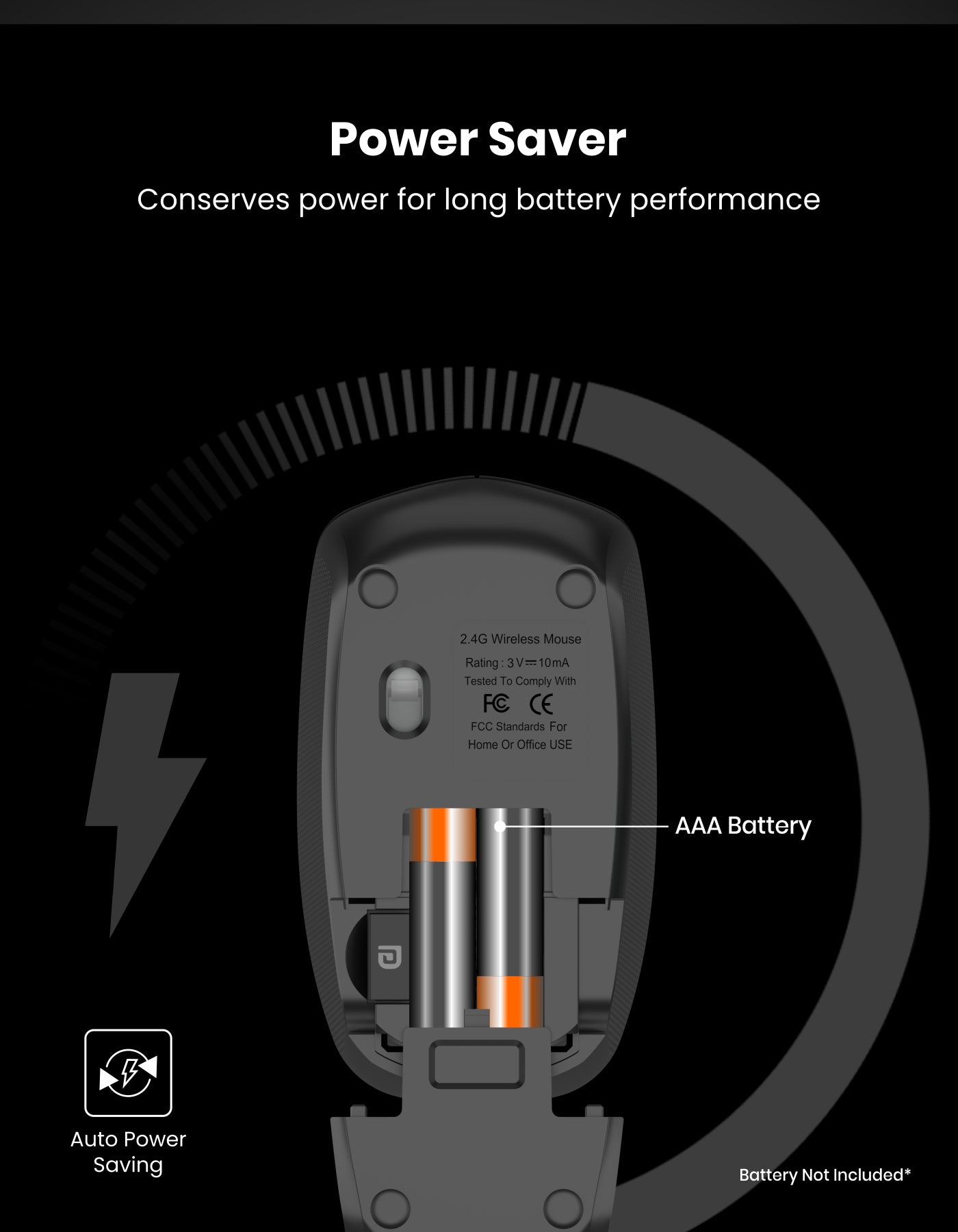 Portronics Toad 25 Wireless mouse for long battery performance