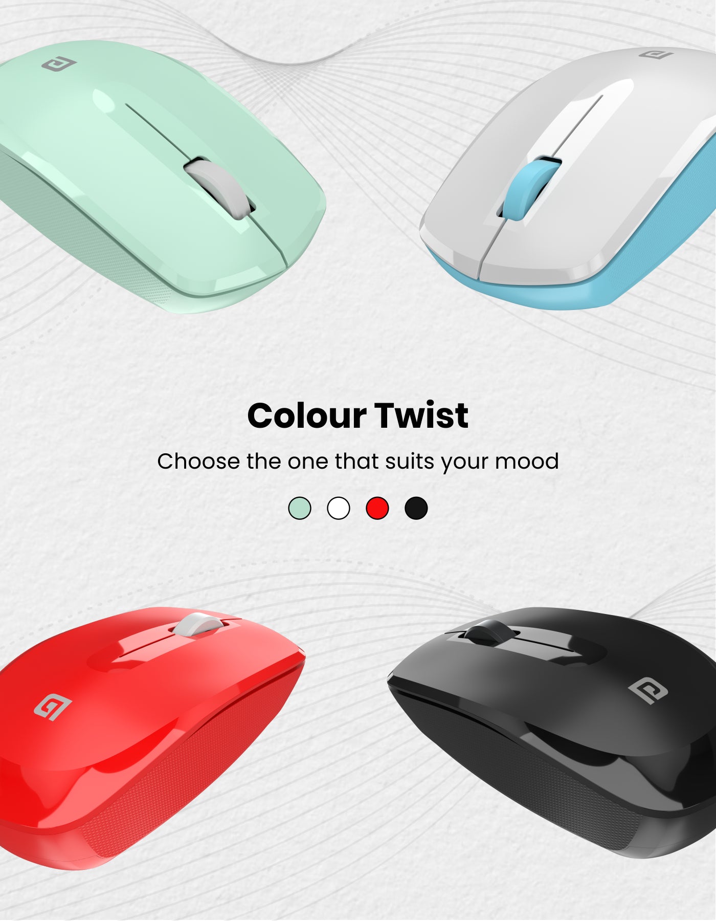 Portronics Toad 25 Wireless mouse choose the one that suits your mood