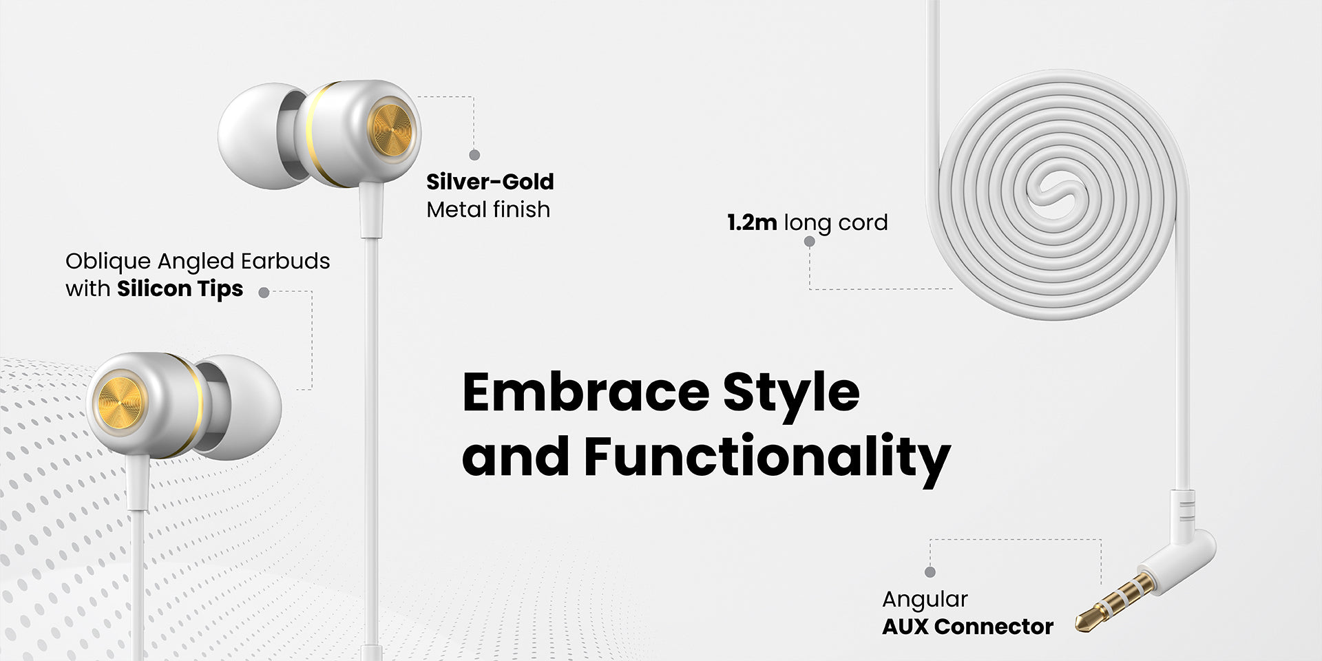 conch 10 wired earphone with control buttons