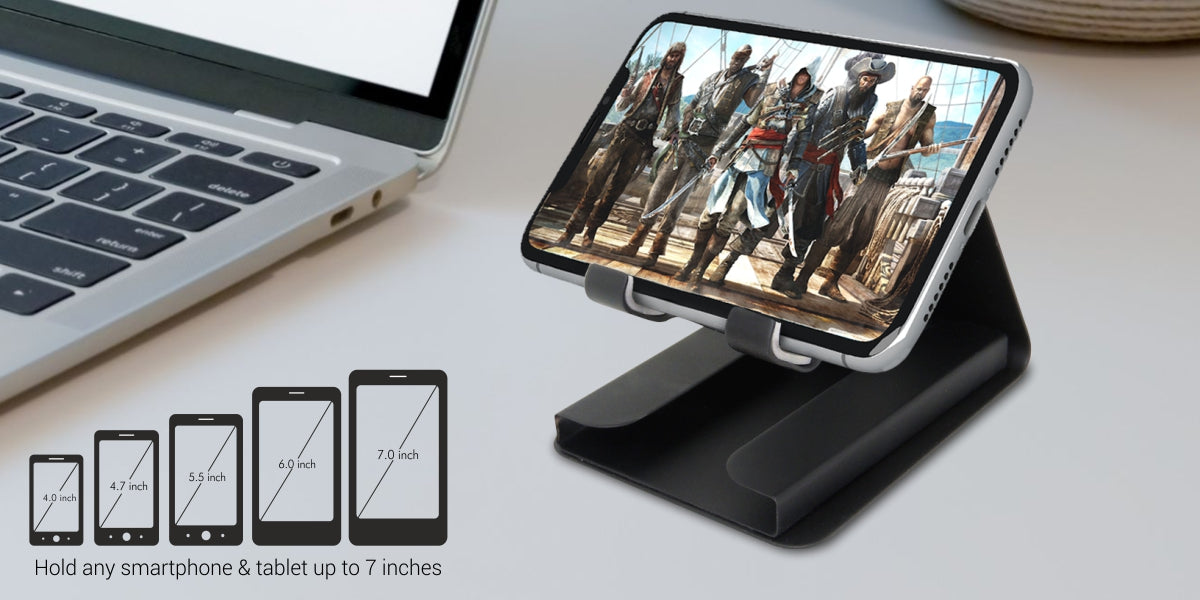 Portronics Modesk Plus : Mobile/Phone Holder Stand can fit upto to 7 inches phone