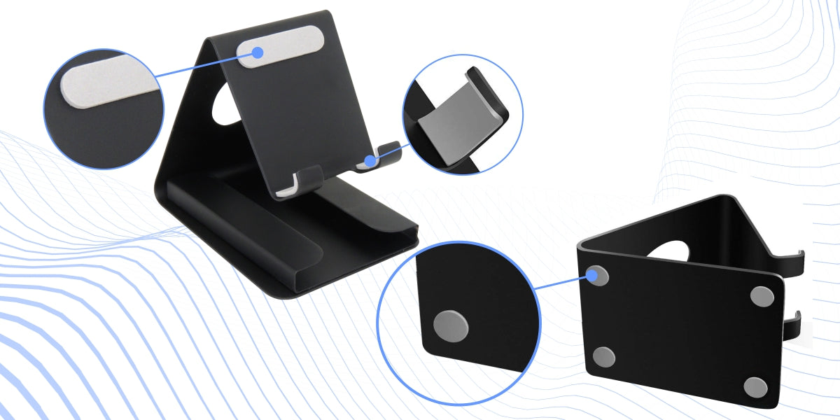 Portronics Modesk Plus : Mobile/Phone Holder Stand with anti skid pad 