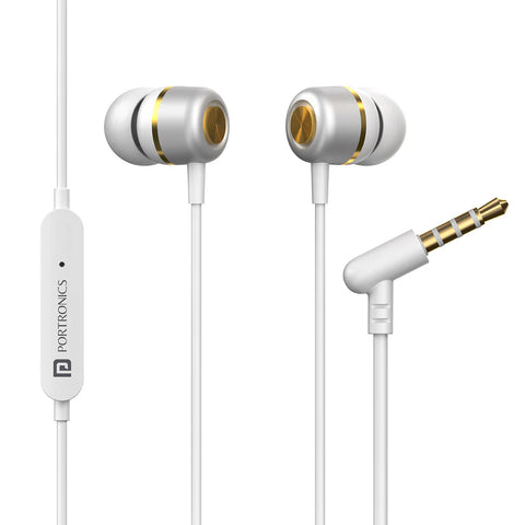 portronics Conch 10 wired in-ear earphones