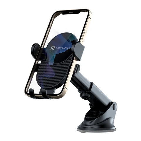 portronics clamp M3 car mobile holder