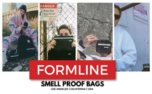 Formline Smell Proof Bag 12 inches by 9 inches with combo lock