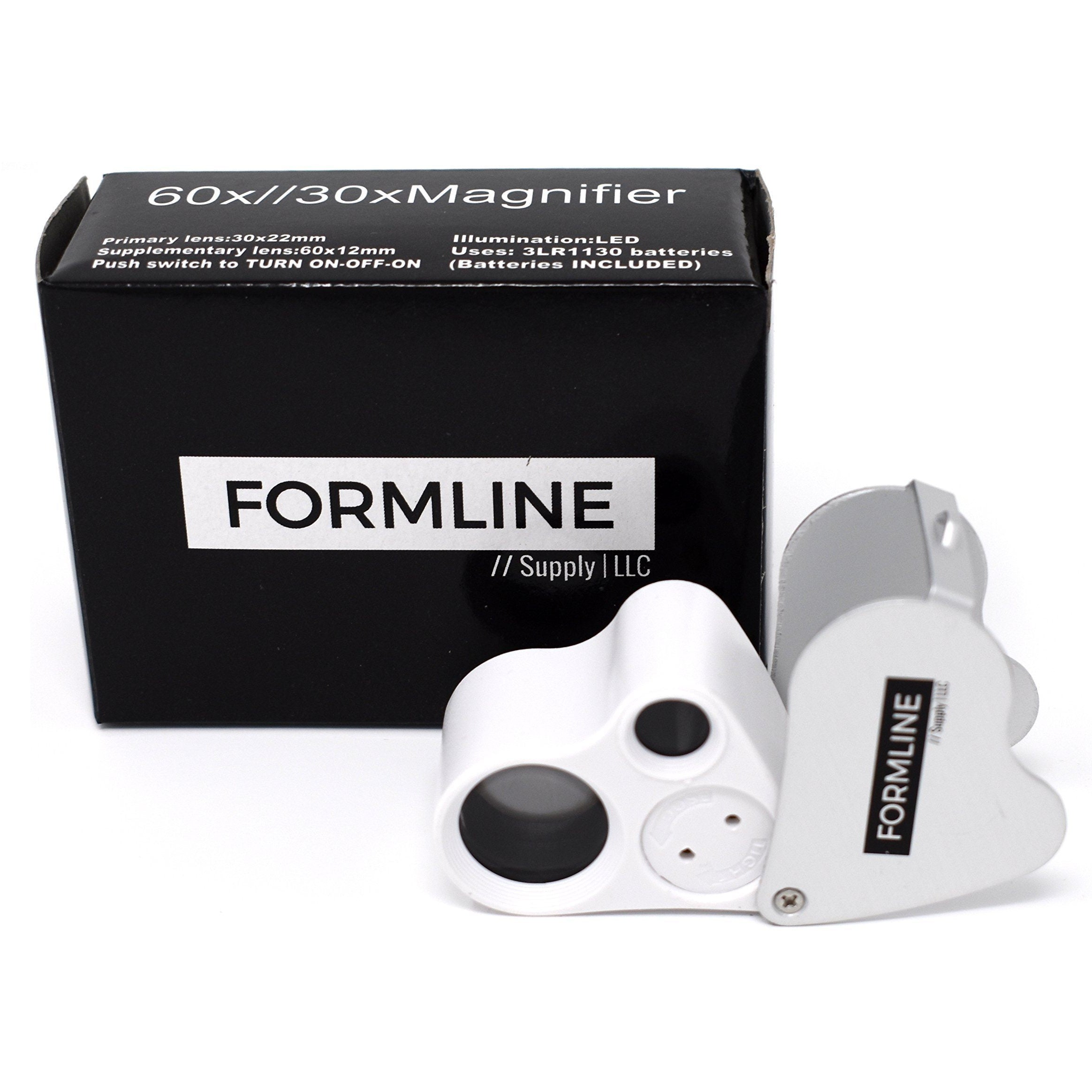 60x 30x LED Illuminated Jewelers Loupe / Trichome Scope - Magnifier Go –  Formline Supply